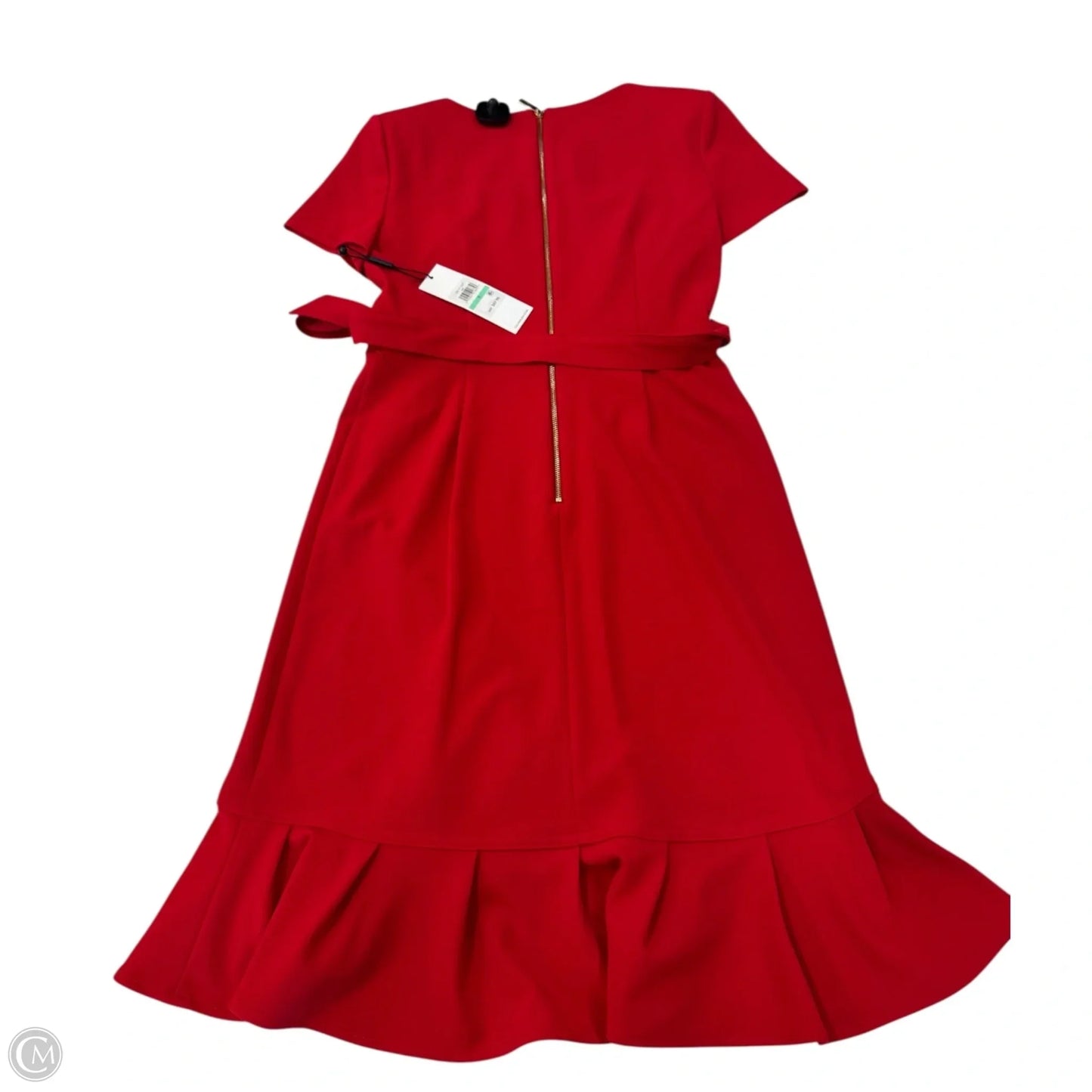 Dress Party Midi By Calvin Klein In Red, Size: 8