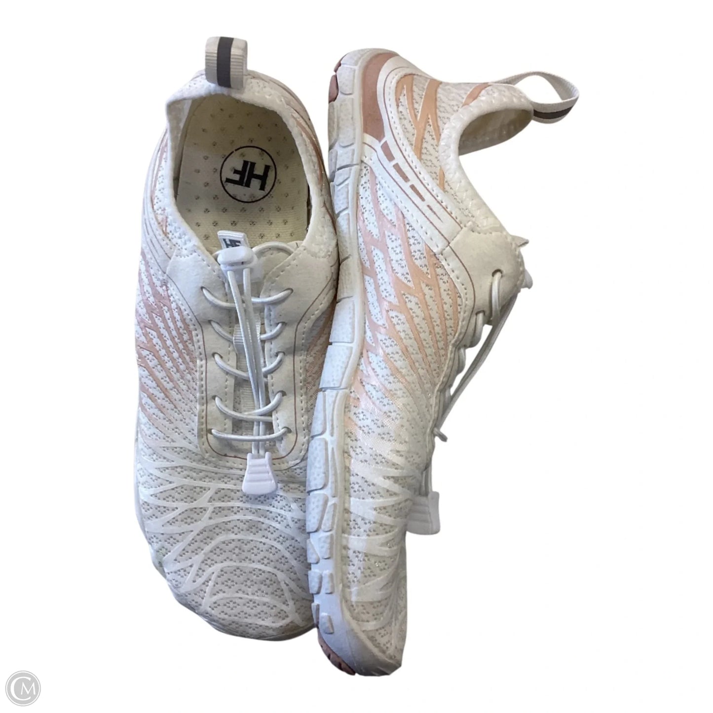 Shoes Sneakers By Clothes Mentor In Pink & White, Size: 9.5