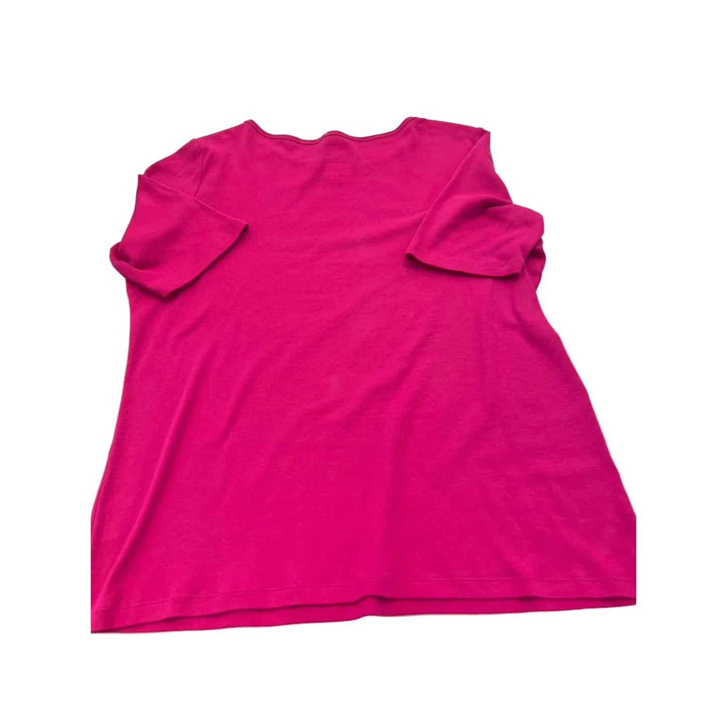 Top Short Sleeve By St Johns Bay In Pink, Size: Xl