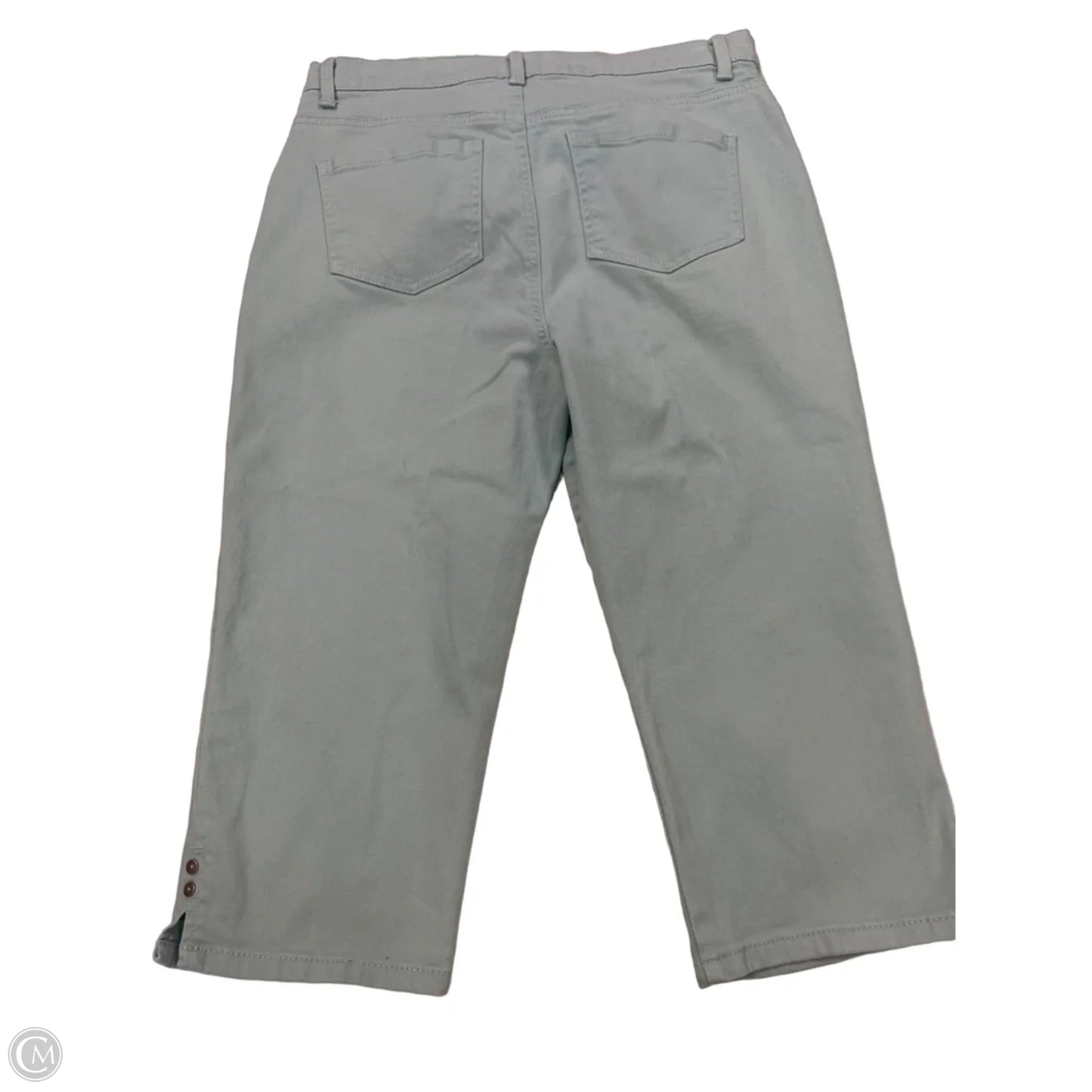 Capris By Gloria Vanderbilt In Green, Size: 12p