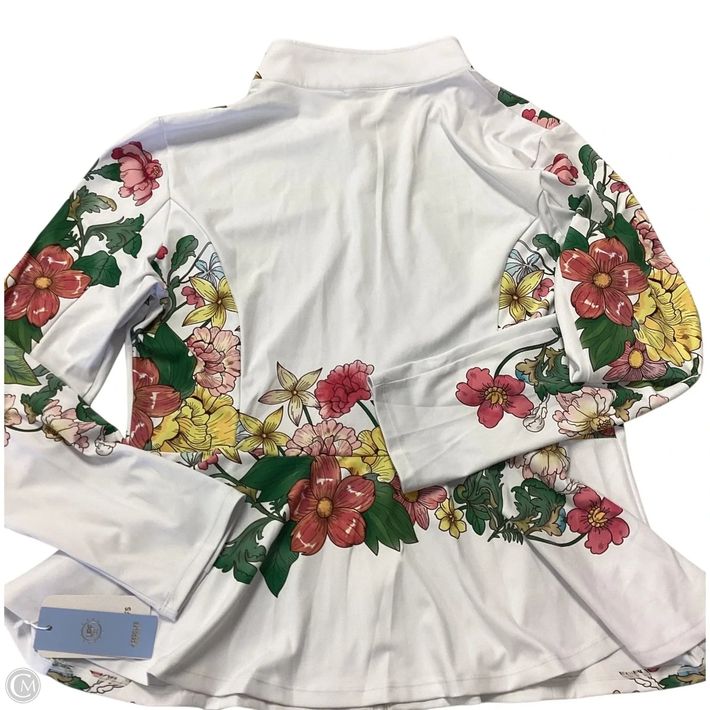 Athletic Jacket By Clothes Mentor In Floral Print, Size: Xl