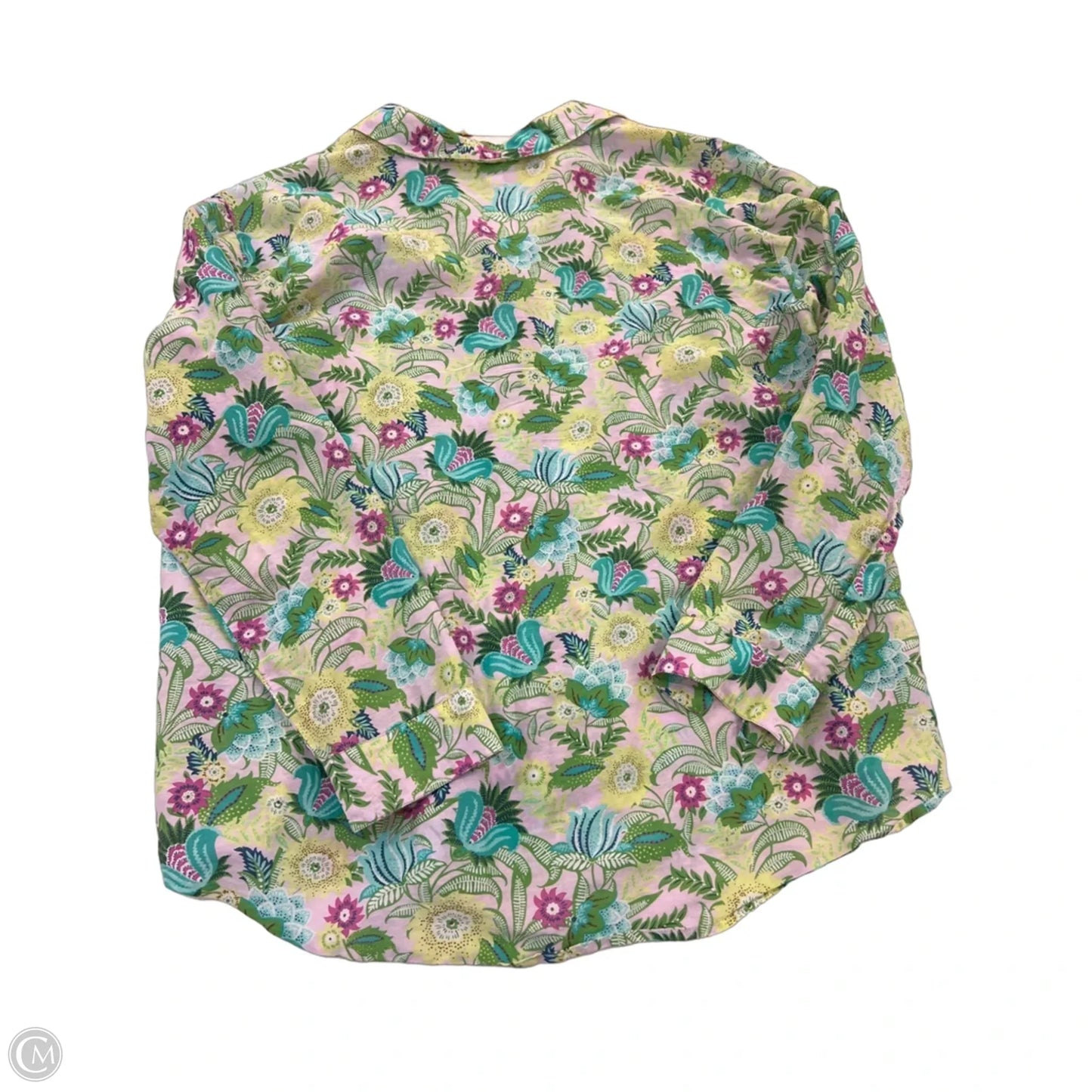 Top Long Sleeve By J. Jill In Floral Print, Size: L