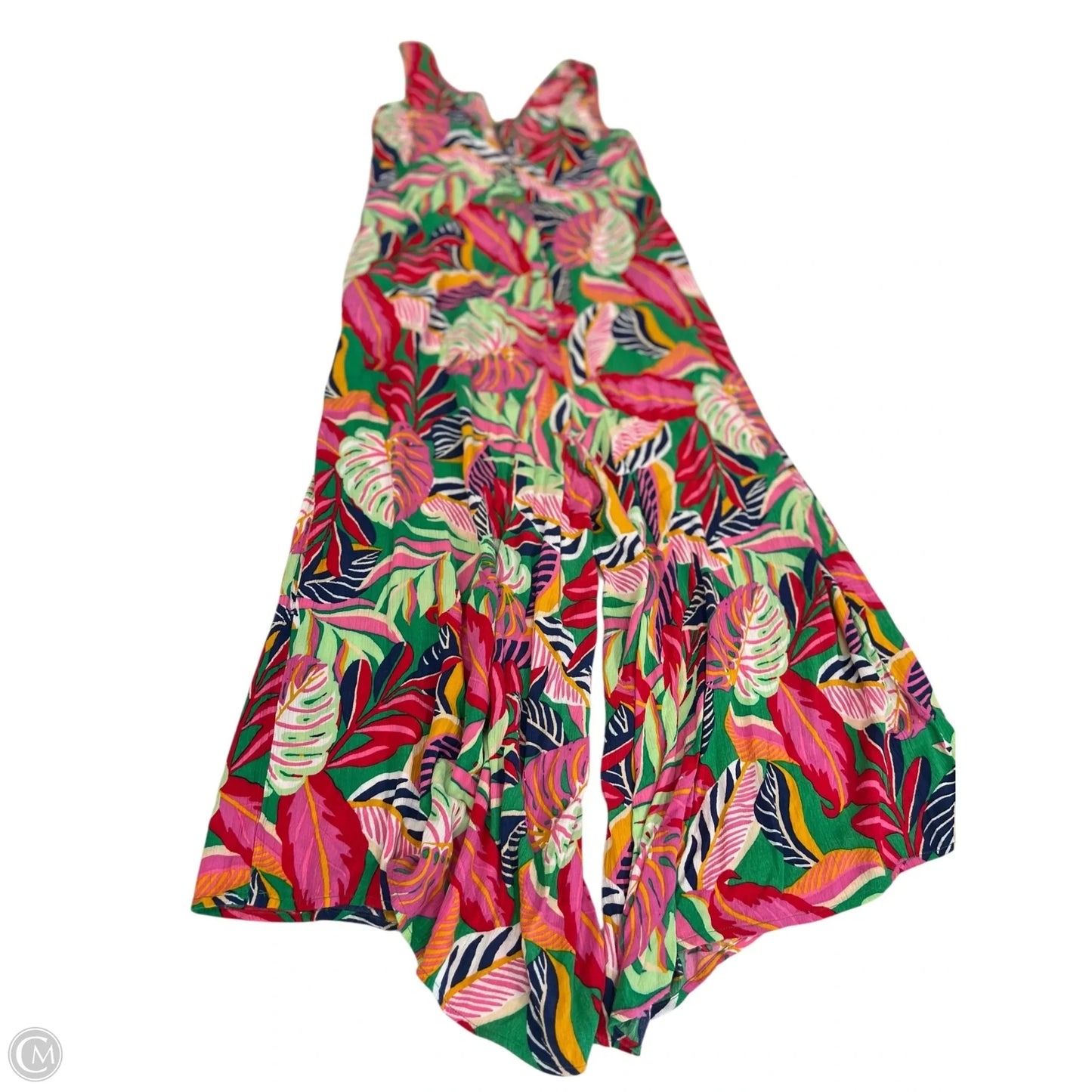 Jumpsuit By Japna In Tropical Print, Size: S