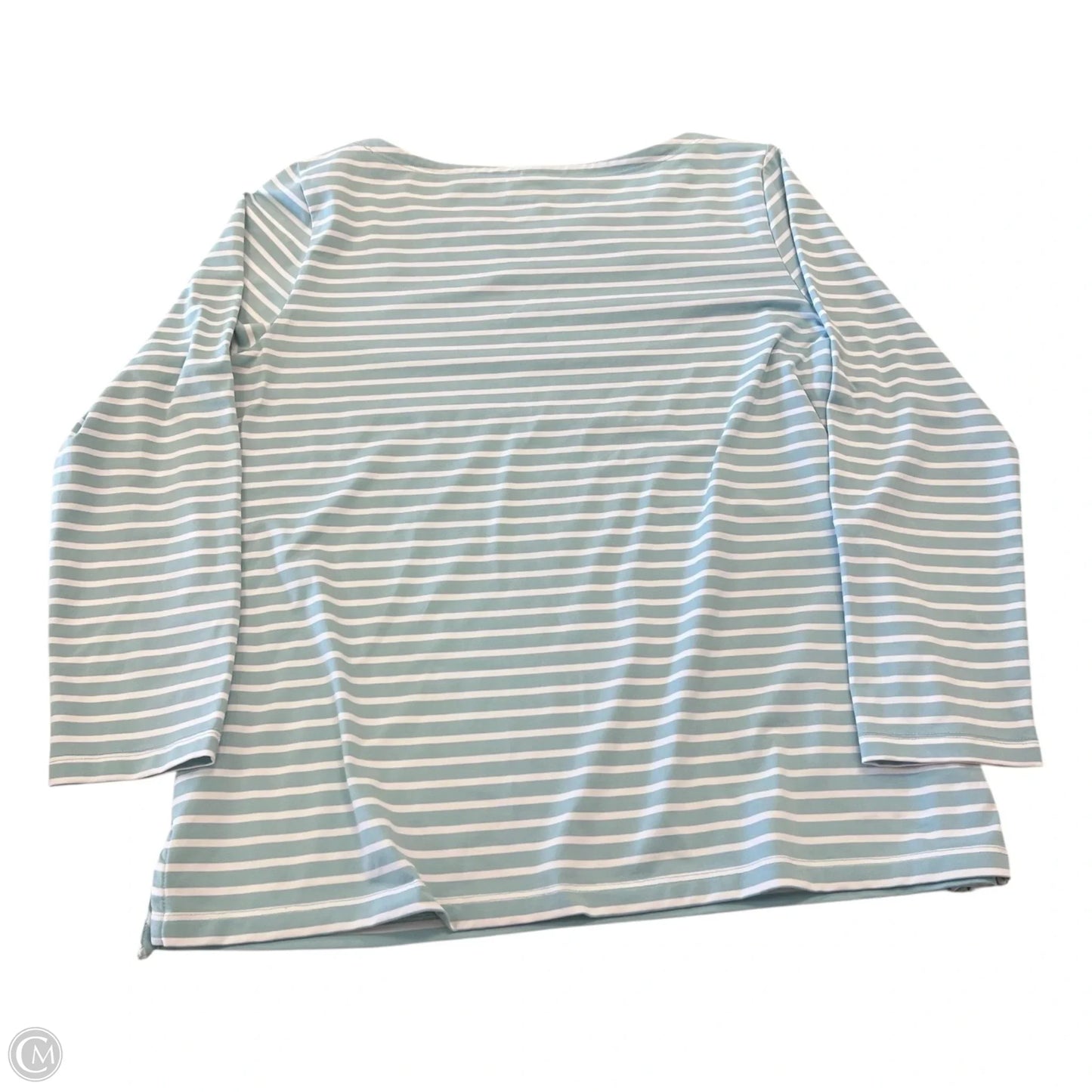 Top Long Sleeve By Vineyard Vines In Striped Pattern, Size: L