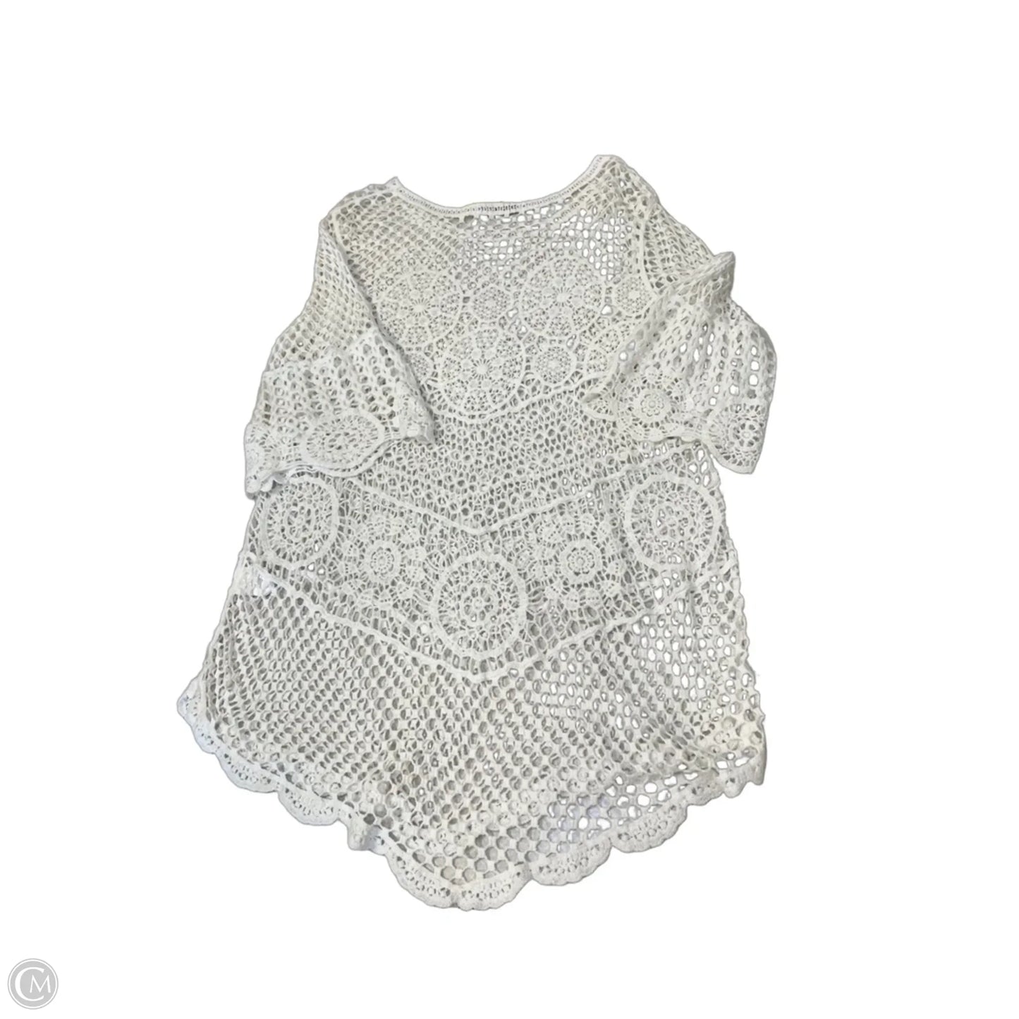 Swimwear Cover-up By Clothes Mentor In White, Size: Osfm