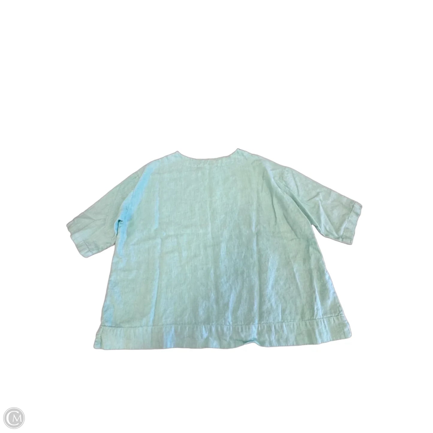 Top 3/4 Sleeve By Bryn Walker In Green, Size: L