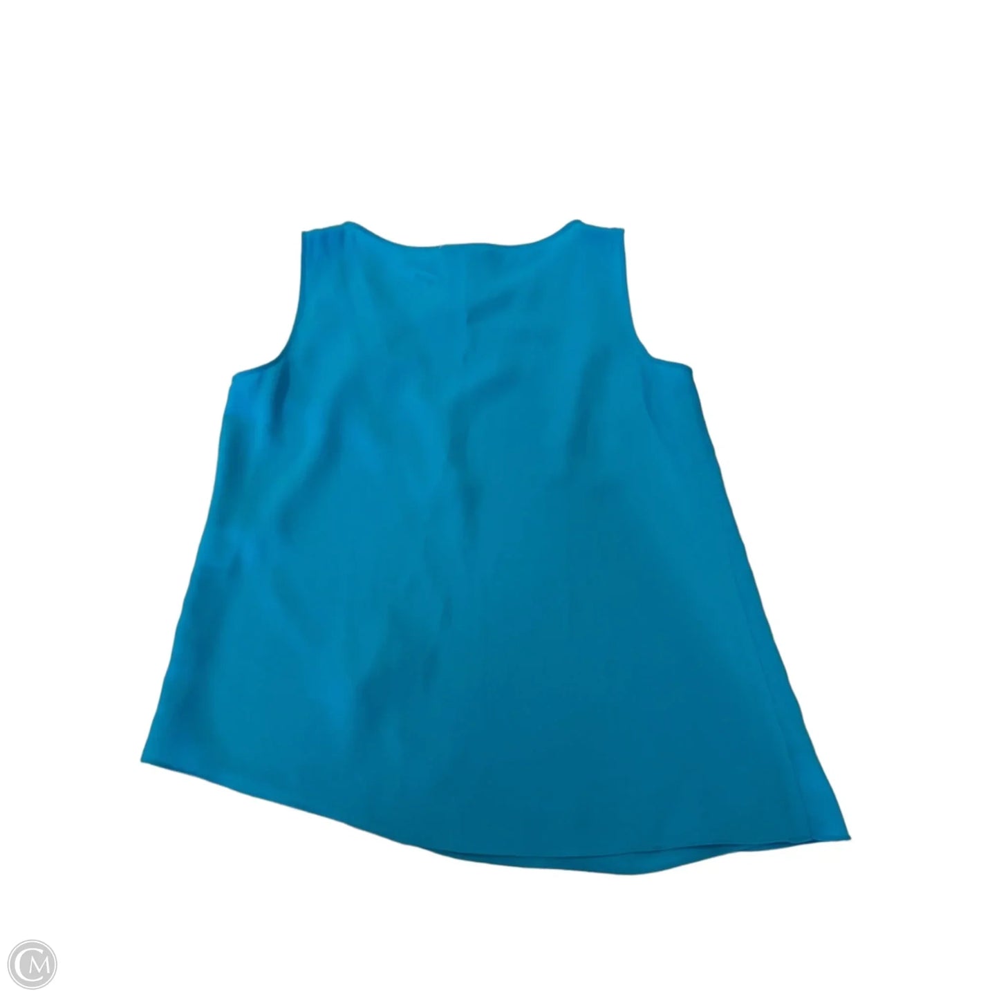 Top Sleeveless By Tahari In Blue, Size: L