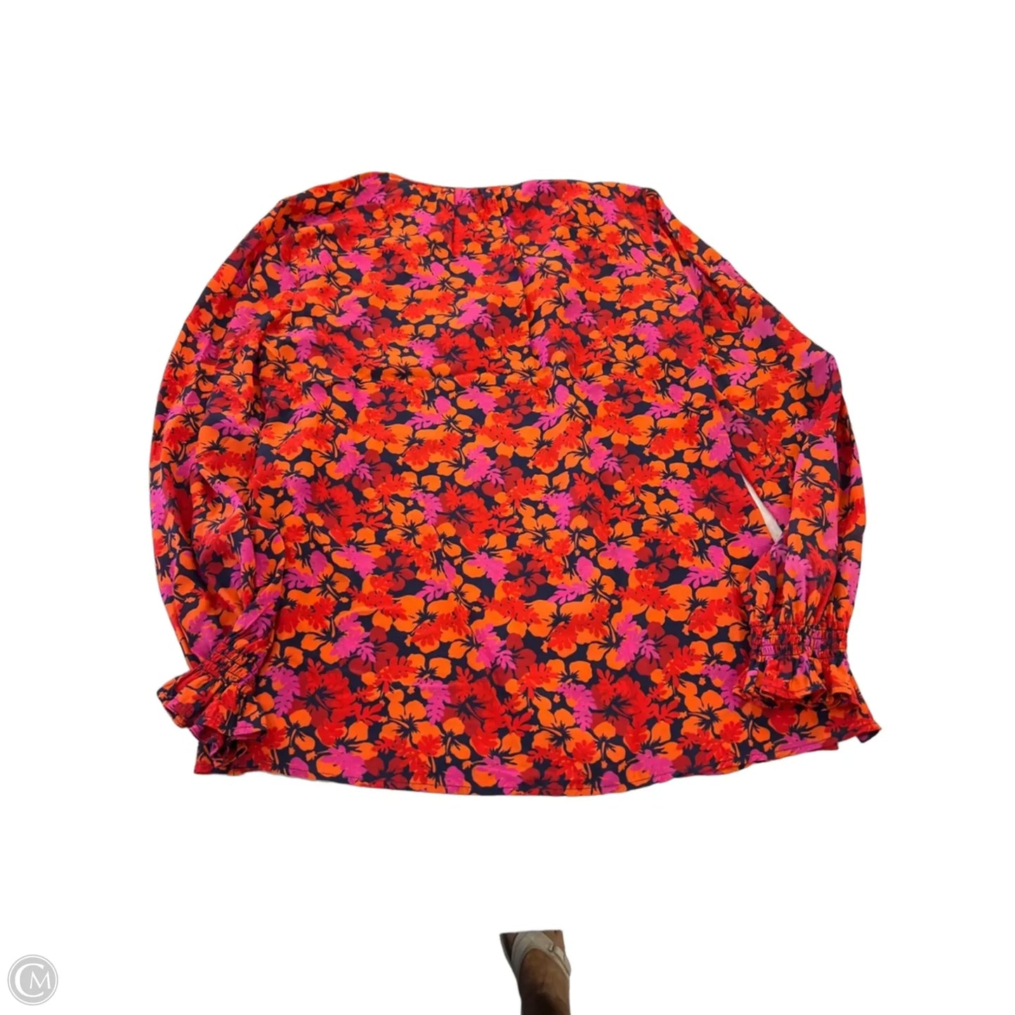 Top Long Sleeve Designer By Derek Lam In Floral Print, Size: 4