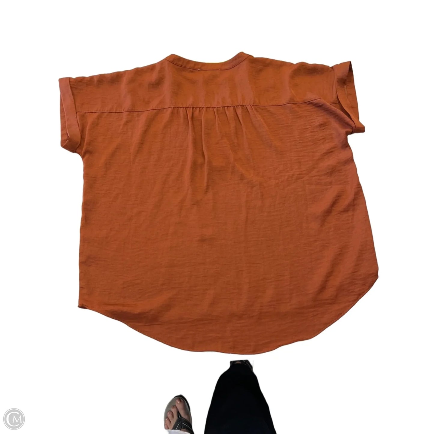 Top Short Sleeve By Gibson And Latimer In Brown, Size: S