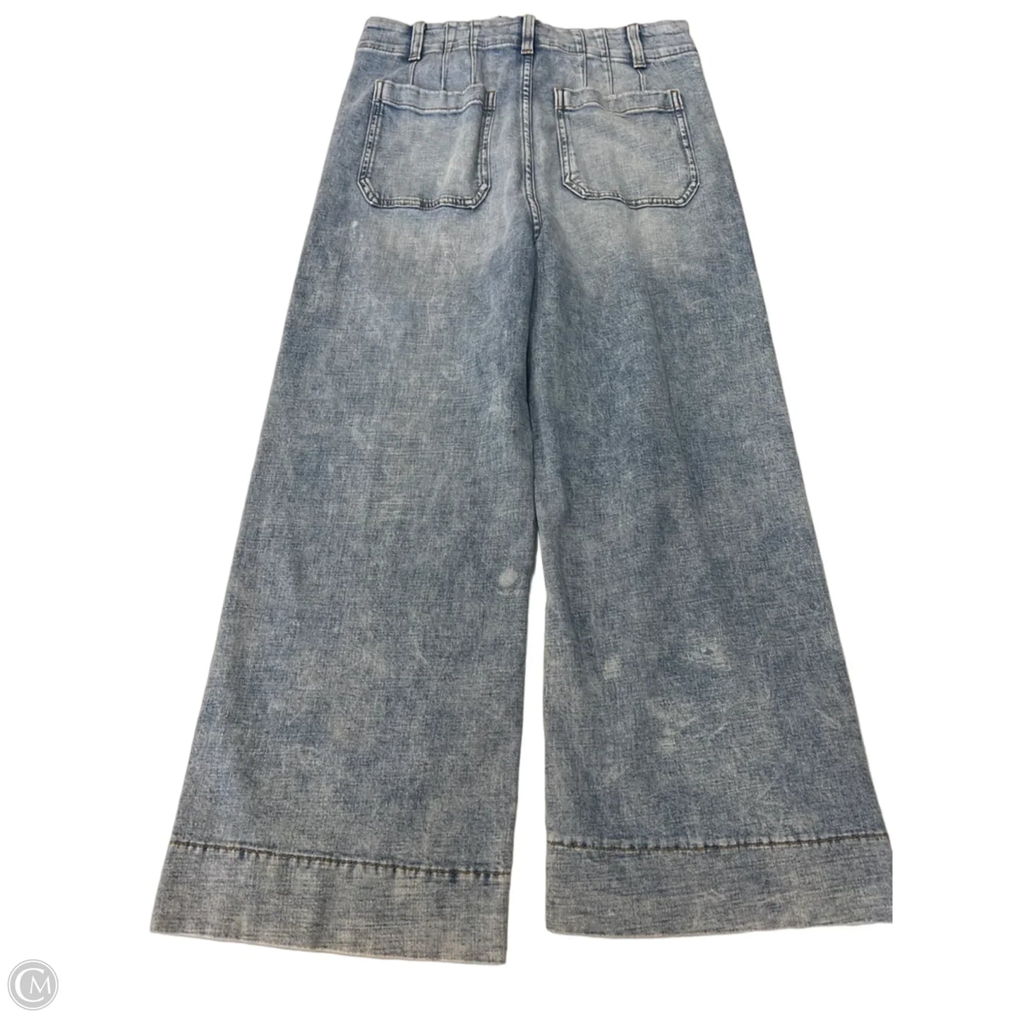 Jeans Wide Leg By Lc Lauren Conrad In Blue Denim, Size: 8