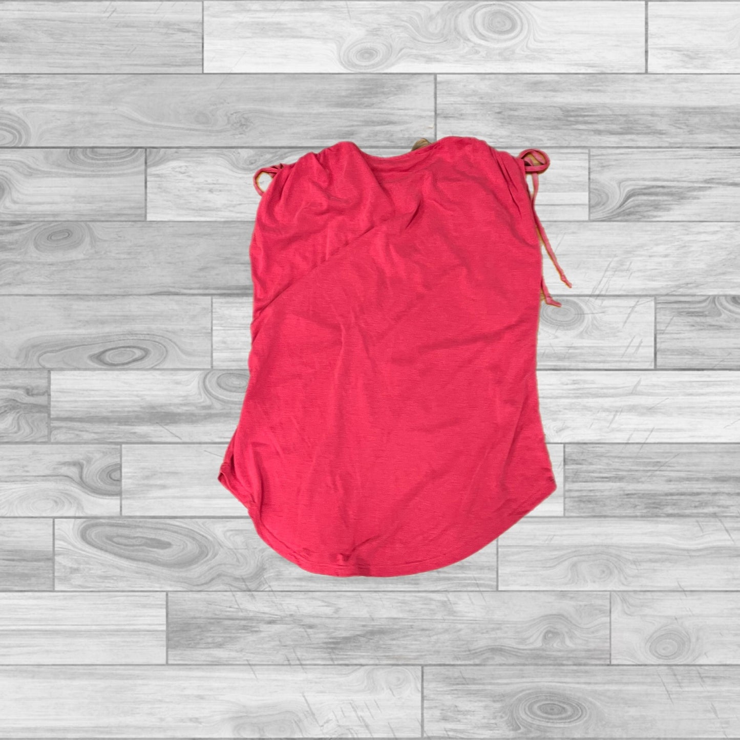 Pink Top Short Sleeve Green Envelope, Size S