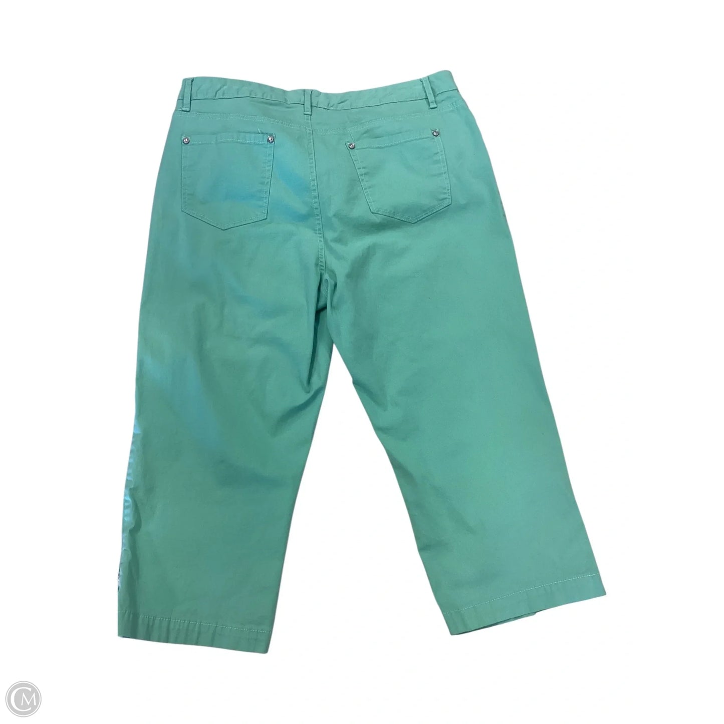 Capris By Bandolino In Green, Size: 14