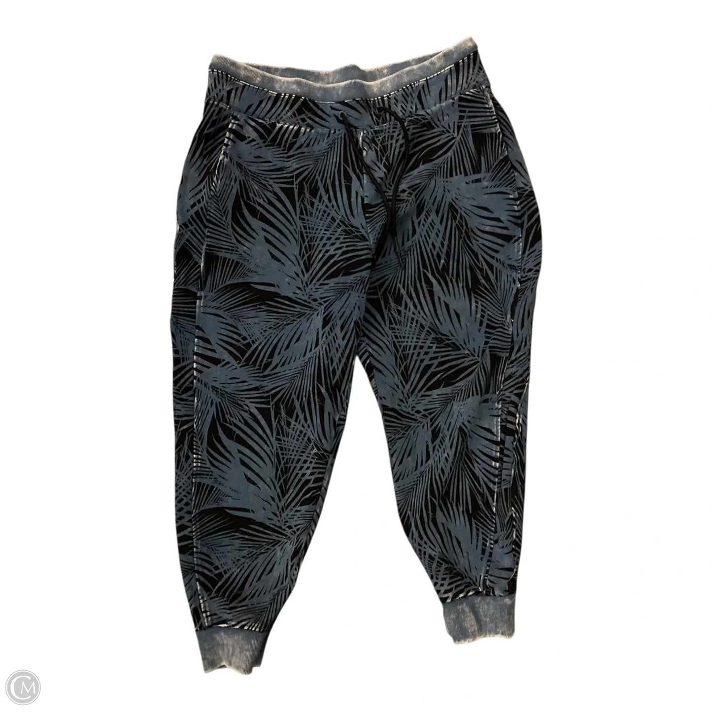 Pants Joggers By Joy Lab In Black & Blue, Size: L