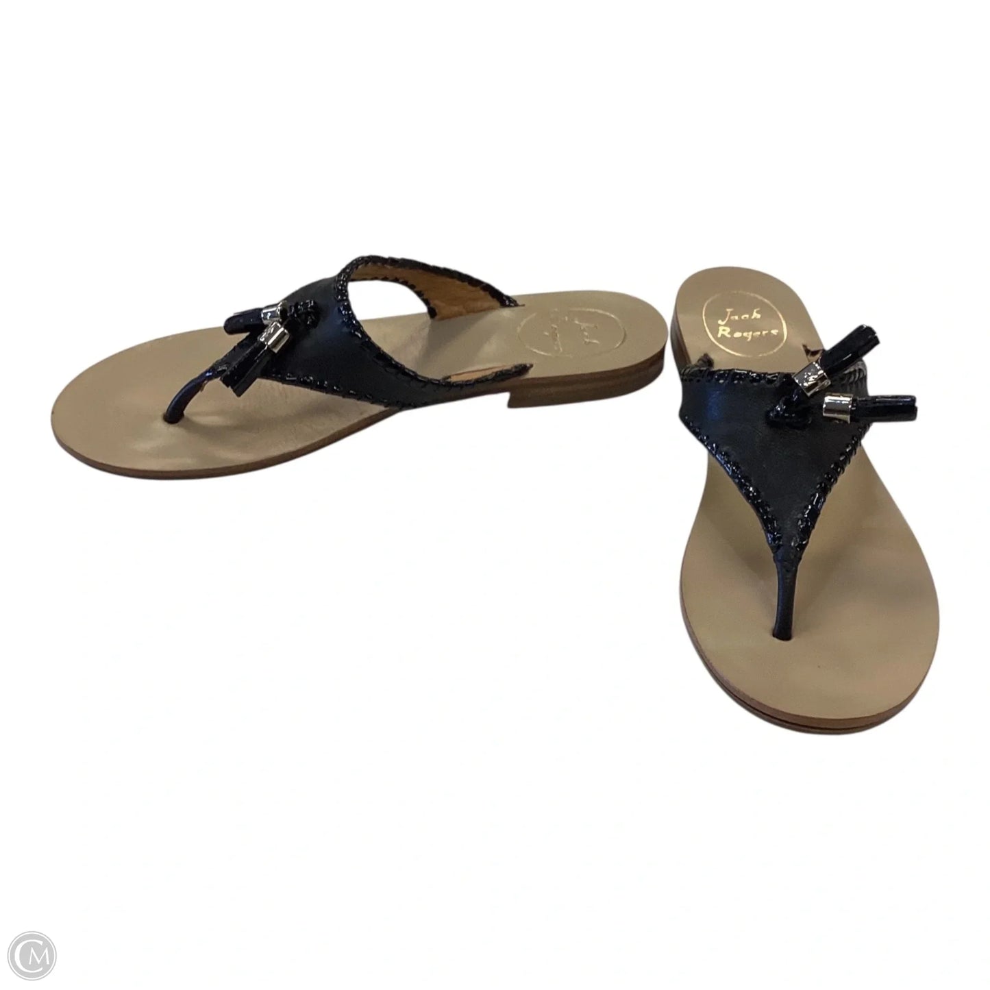 Sandals Flip Flops By Jack Rogers In Black, Size: 8