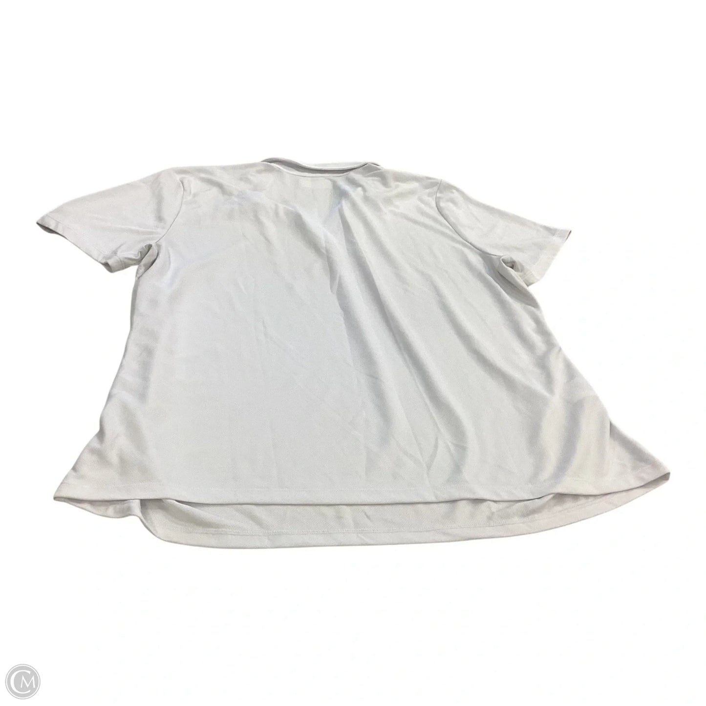 Athletic Top Short Sleeve By Clothes Mentor In White, Size: Xxl