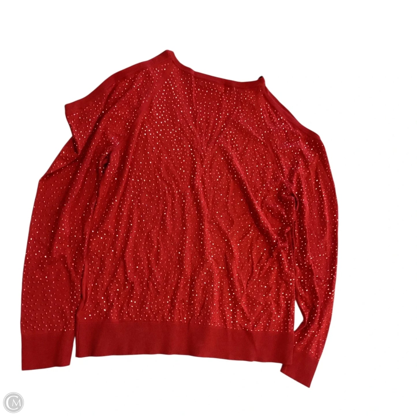 Top Long Sleeve By Michael By Michael Kors In Red, Size: Xl