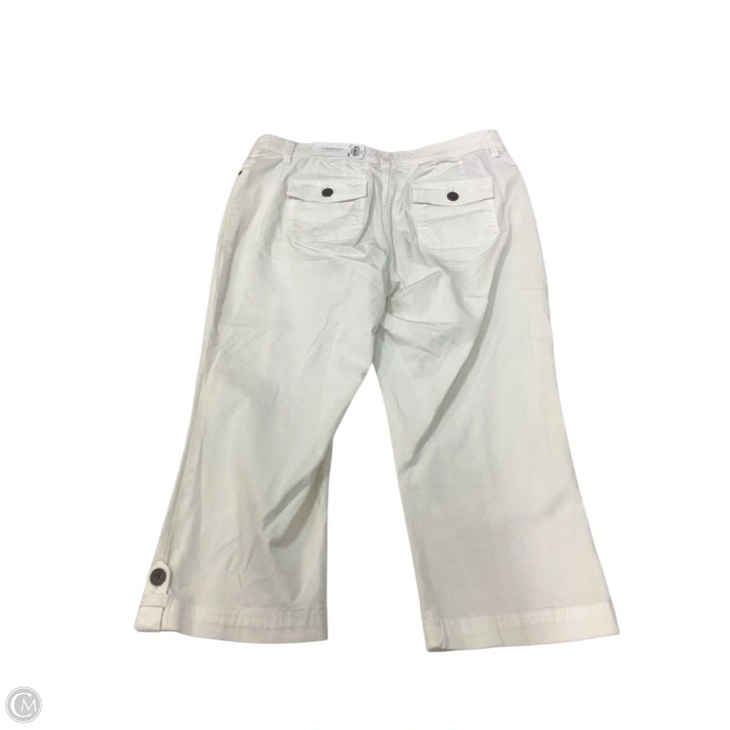 Capris By Croft And Barrow In White, Size: 10