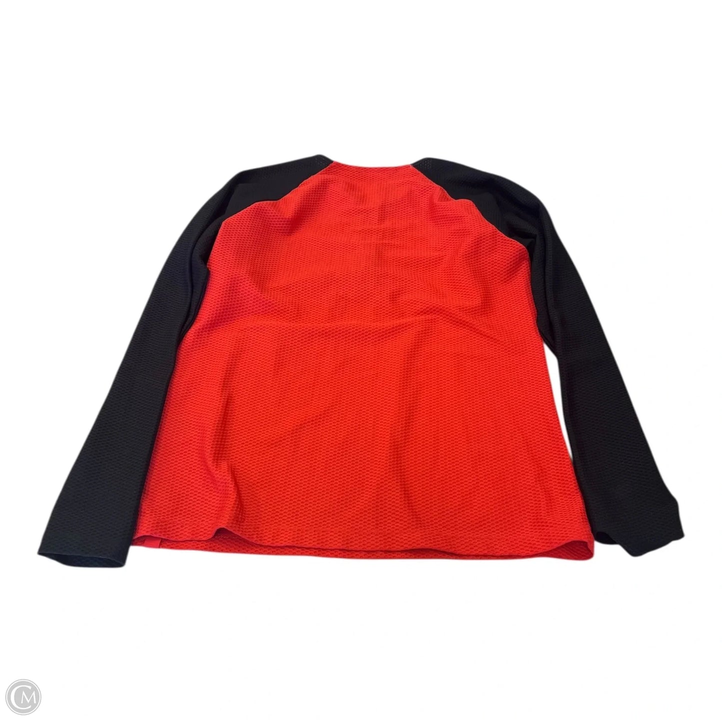 Top Long Sleeve By Lauren By Ralph Lauren In Black & Red, Size: M
