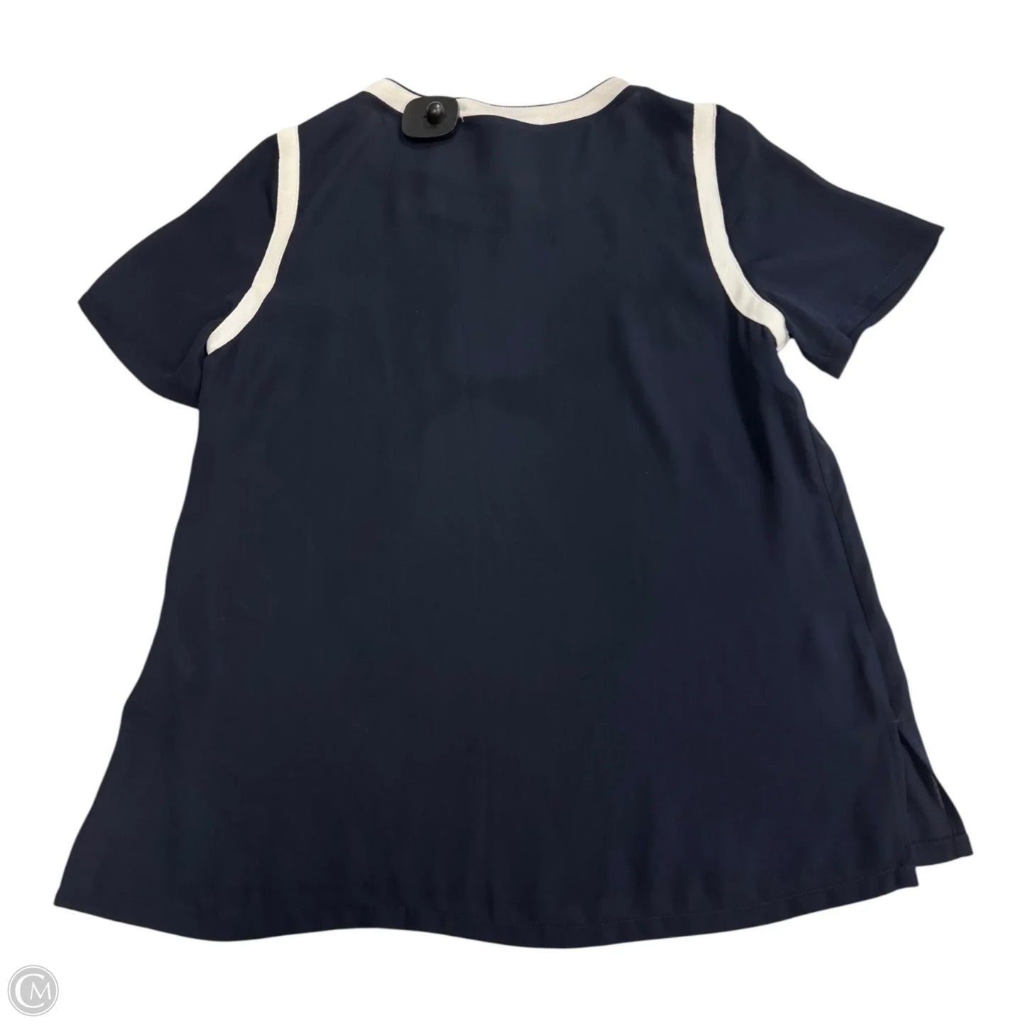 Top Short Sleeve By Banana Republic In Navy, Size: Xs
