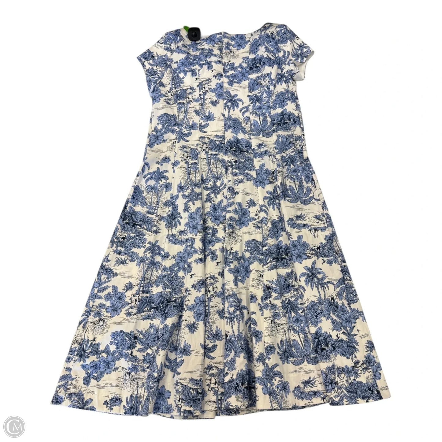 Dress Casual Midi By Joie In Blue & White, Size: 8