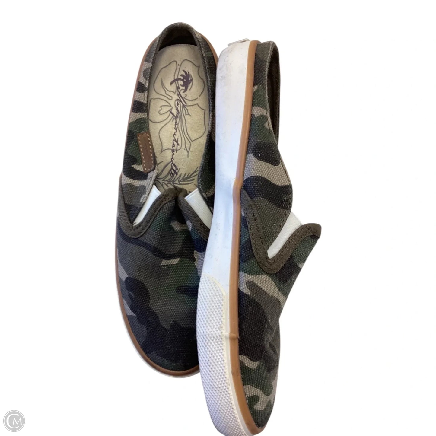 Shoes Flats By Clothes Mentor In Camouflage Print, Size: 6