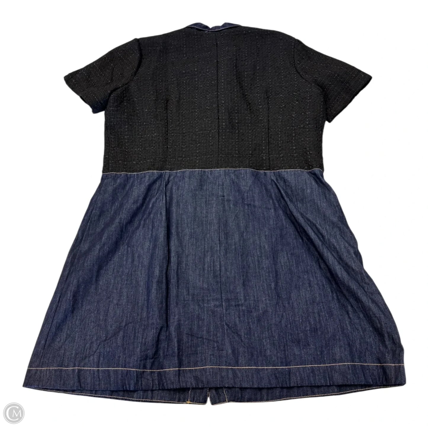 Dress Casual Short By Ellen Tracy In Black & Blue, Size: Xl