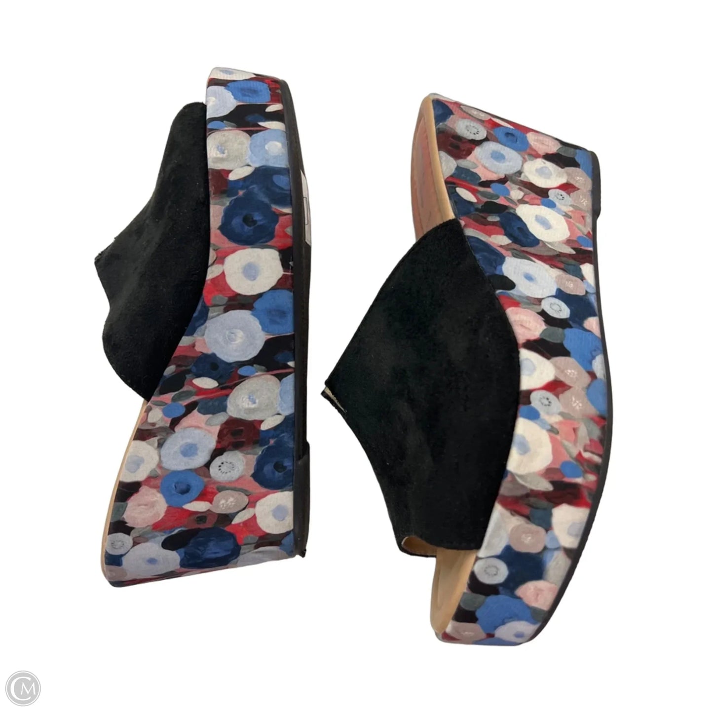 Sandals Heels Wedge By Spring Step In Black, Size: 9