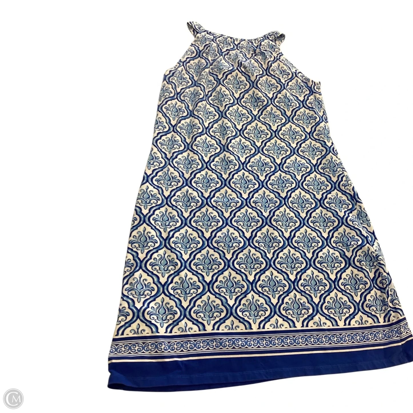Dress Casual Short By Clothes Mentor In Blue & White, Size: S