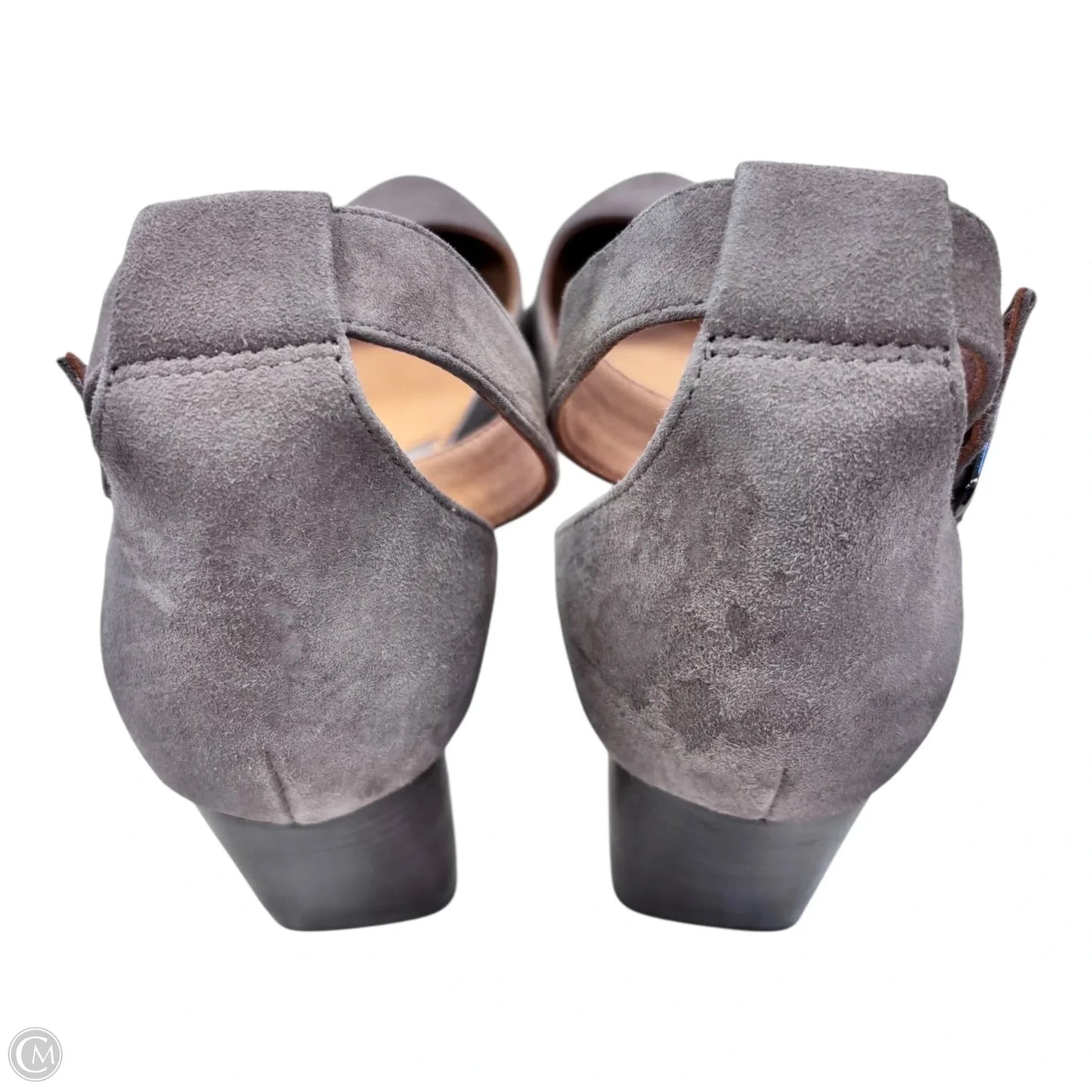 Shoes Heels Block By Johnston & Murphy In Grey, Size: 10
