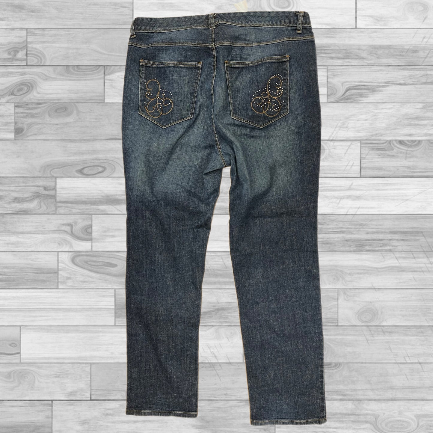 Jeans Straight By Tommy Hilfiger In Blue, Size: 16