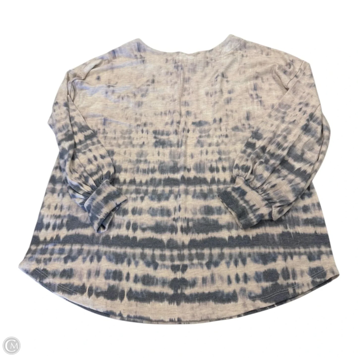 Top Long Sleeve By Democracy In Tie Dye Print, Size: L