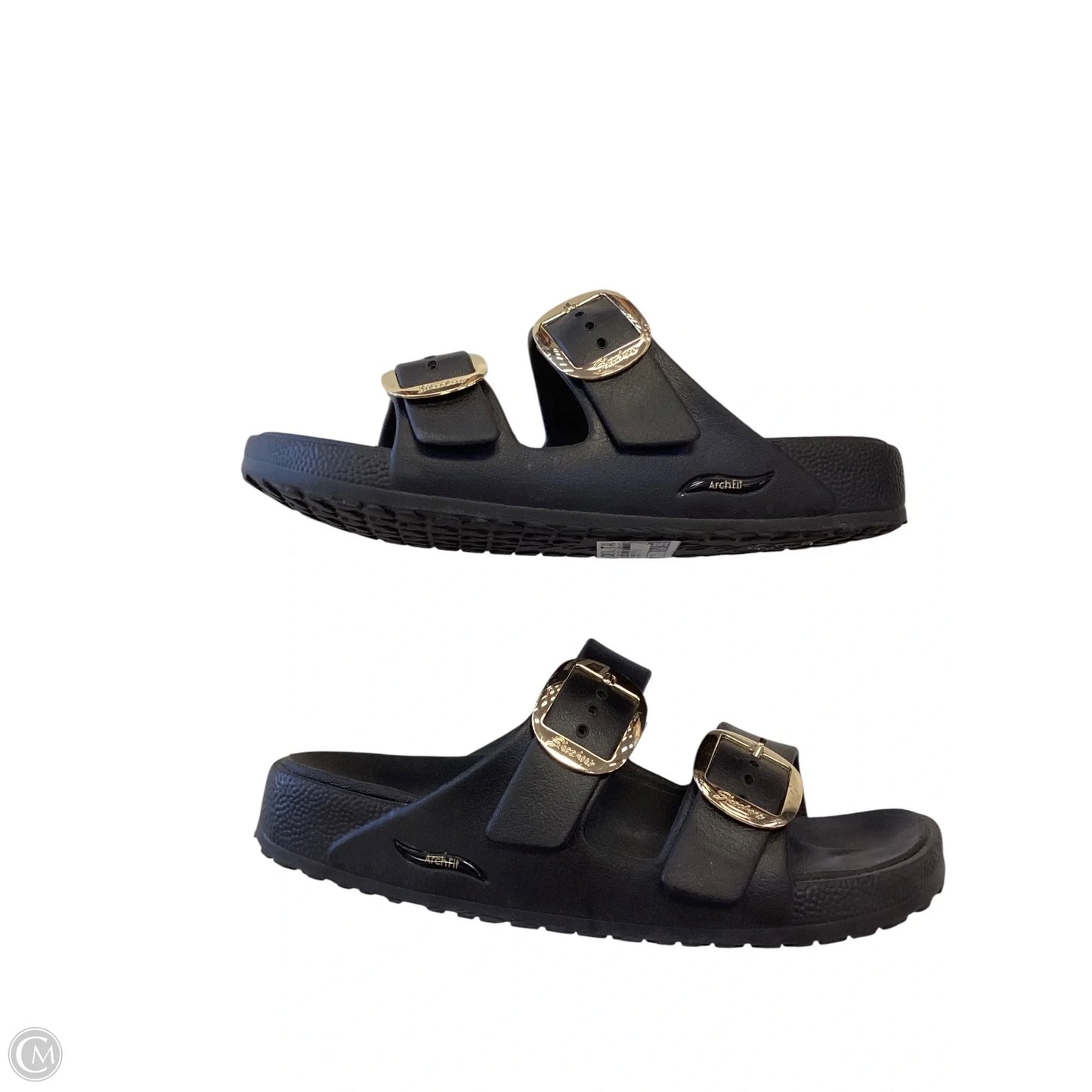 Sandals Flats By Skechers In Black, Size: 8
