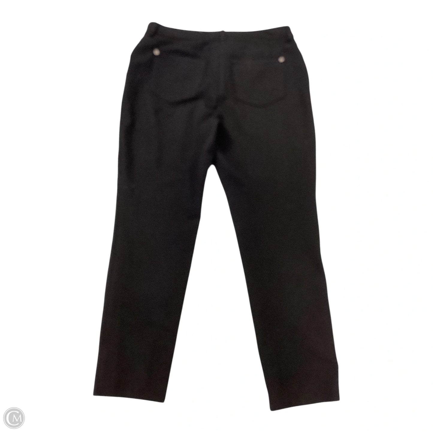 Top 3/4 Sleeve By Chicos In Black, Size: L