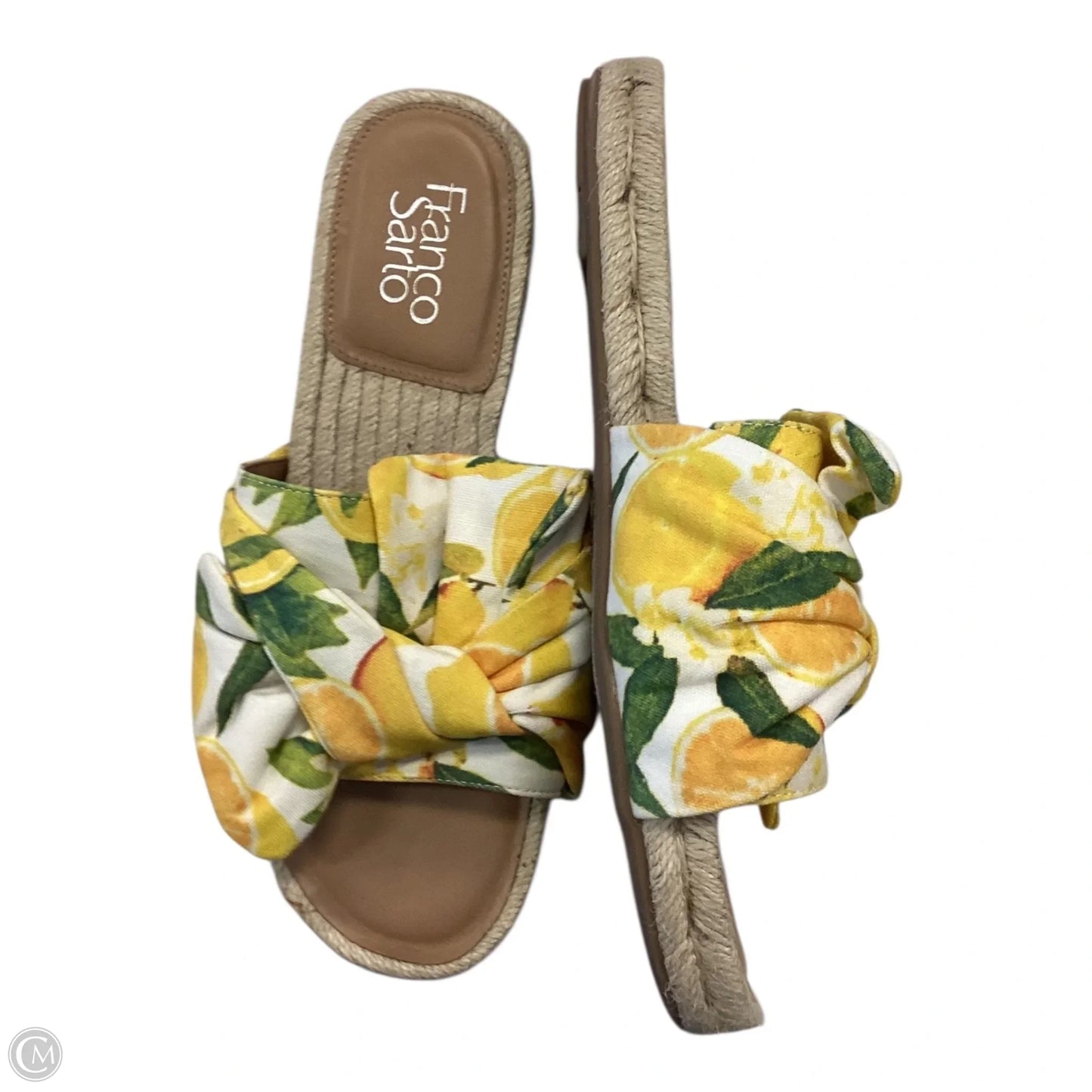 Sandals Flats By Franco Sarto In Yellow, Size: 6.5