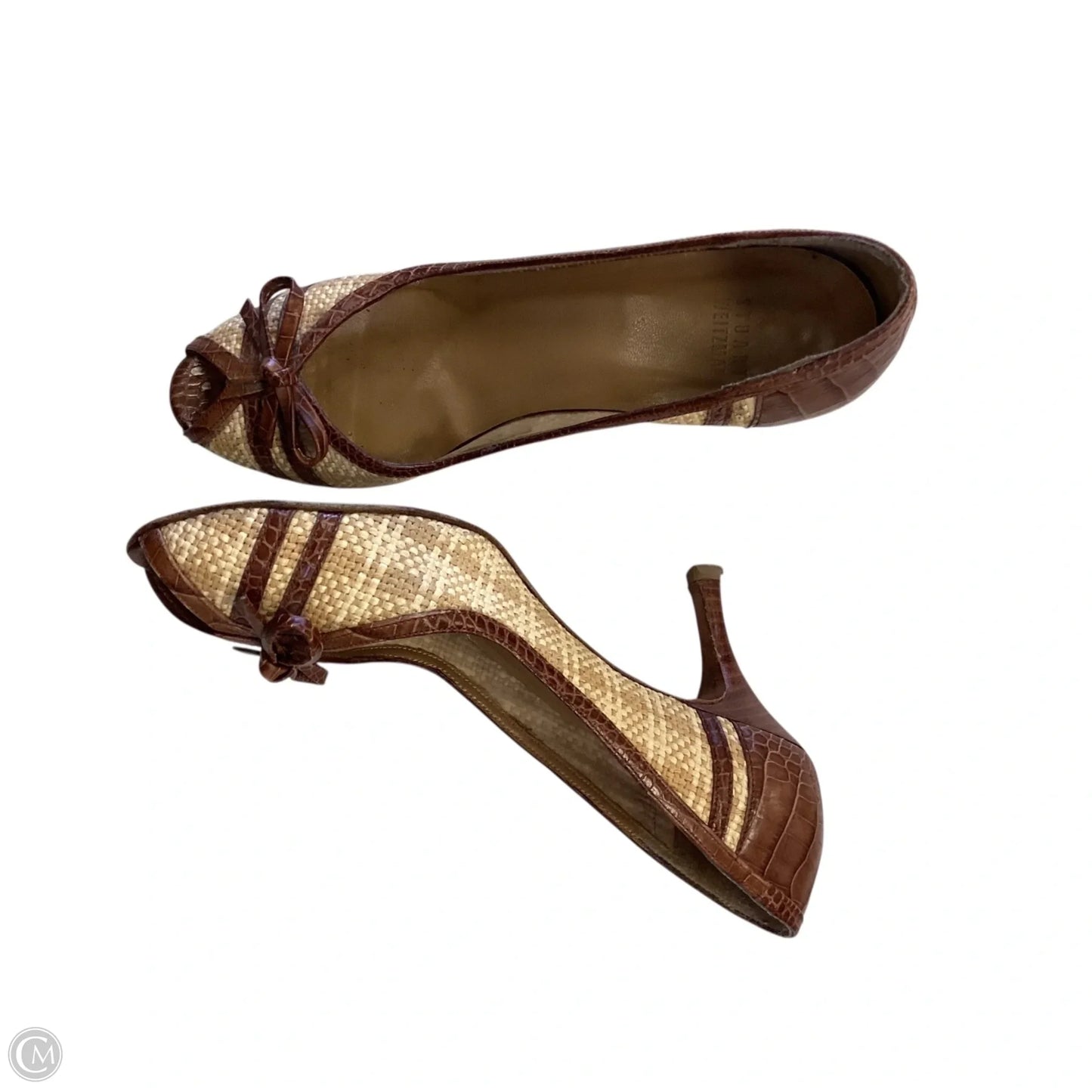 Shoes Designer By Stuart Weitzman In Tan, Size: 7.5