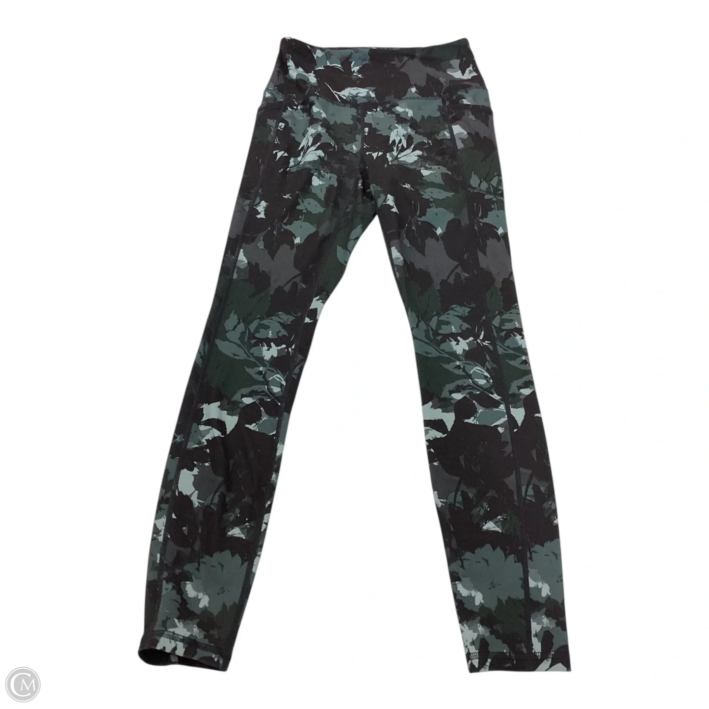 Athletic Leggings By Rbx In Green & Grey, Size: S