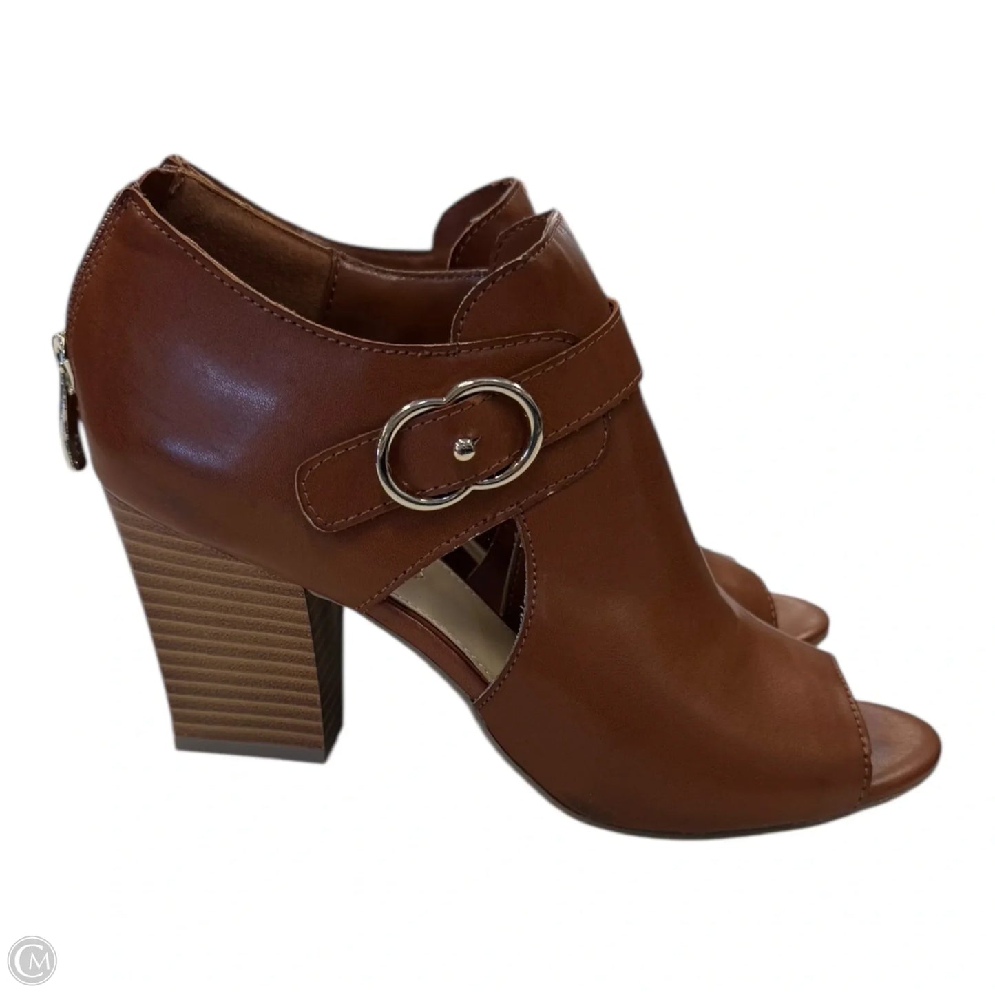 Shoes Heels Block By Liz Claiborne In Tan, Size: 7.5