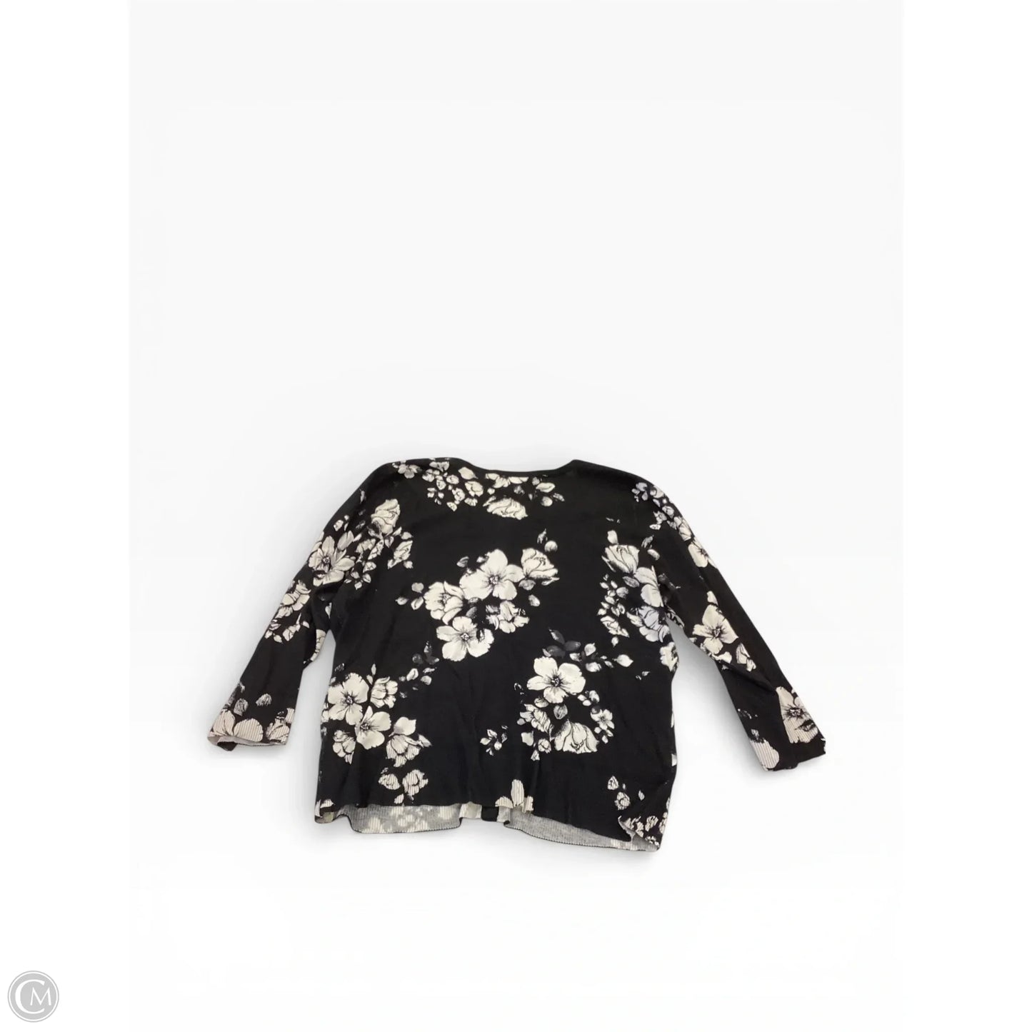 Cardigan By White House Black Market In Floral Print, Size: Xl