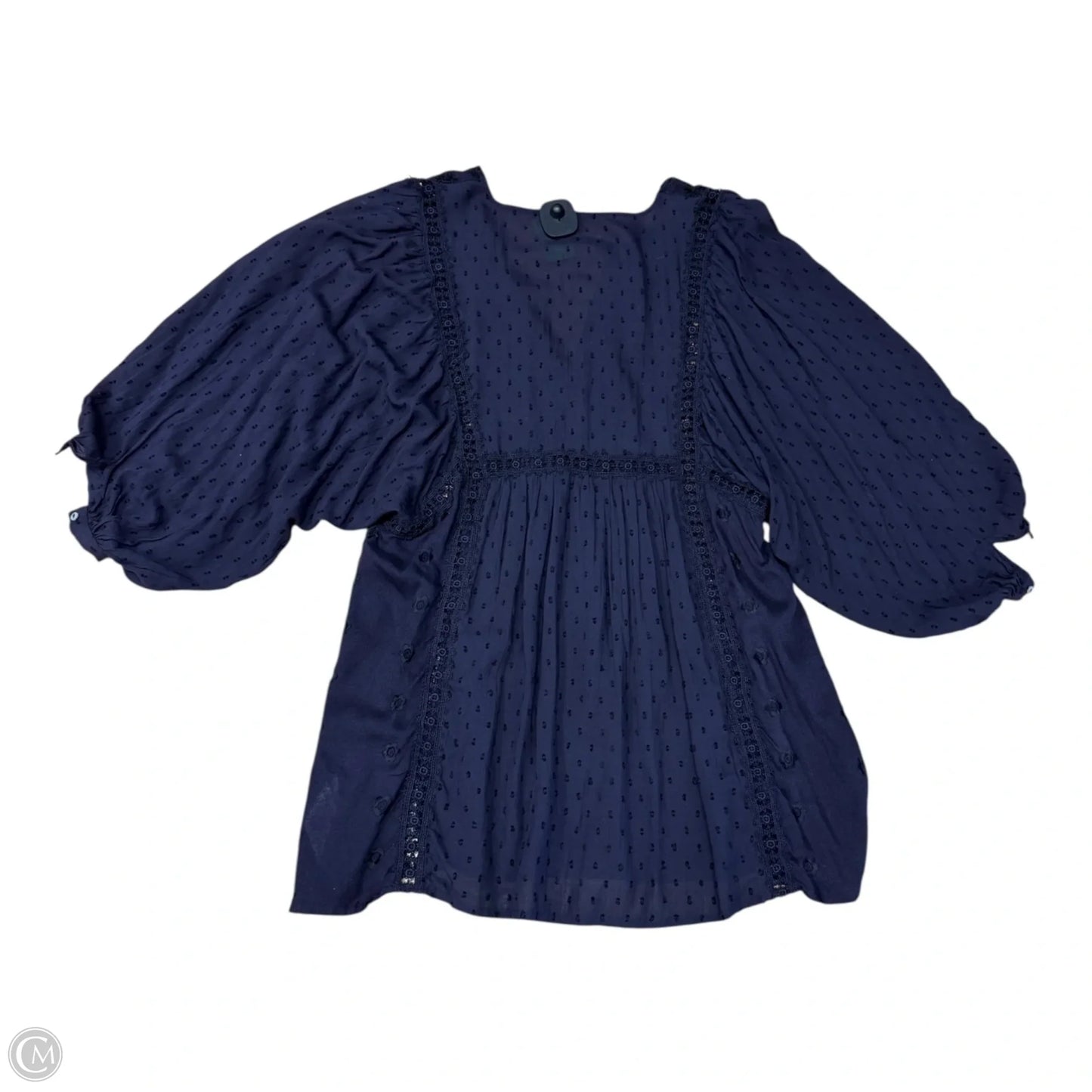 Blouse Short Sleeve By Free People In Purple, Size: L