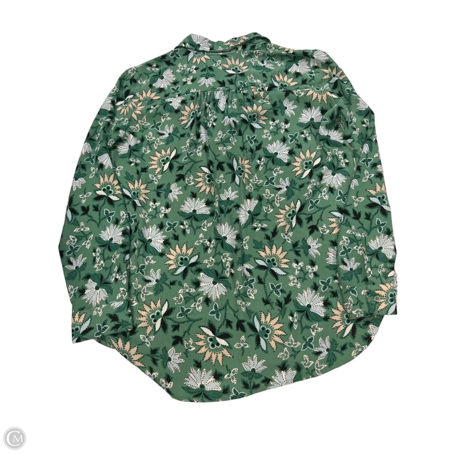 Blouse Long Sleeve By Ann Taylor In Floral Print, Size: S