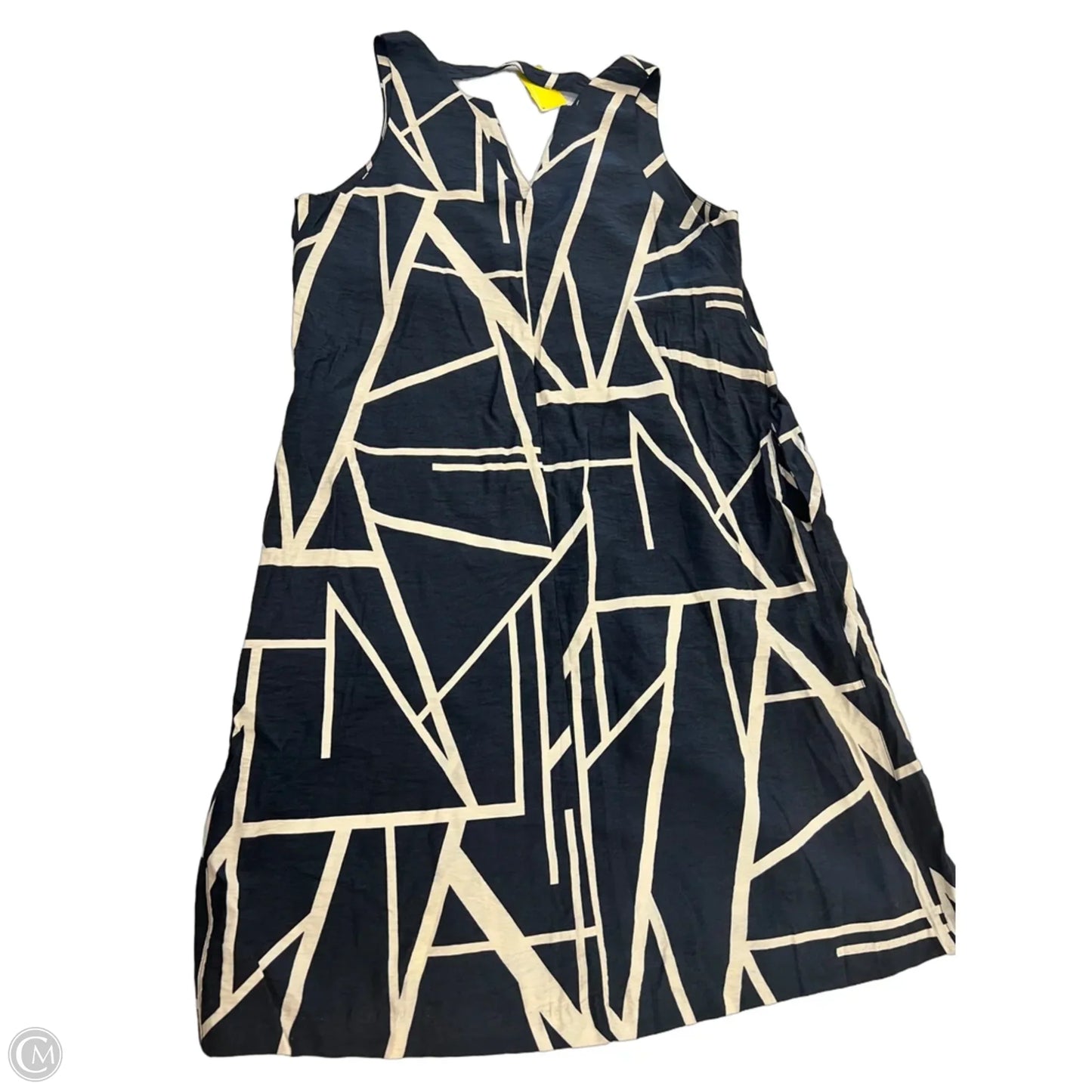 Dress Casual Short By Banana Republic In Blue & White, Size: M