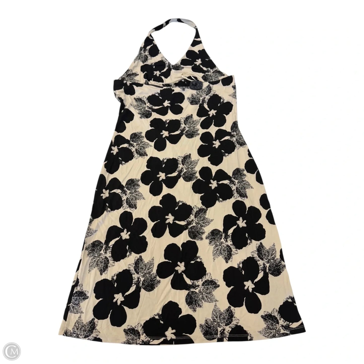 Dress Casual Maxi By Banana Republic In Black & Tan, Size: Xl