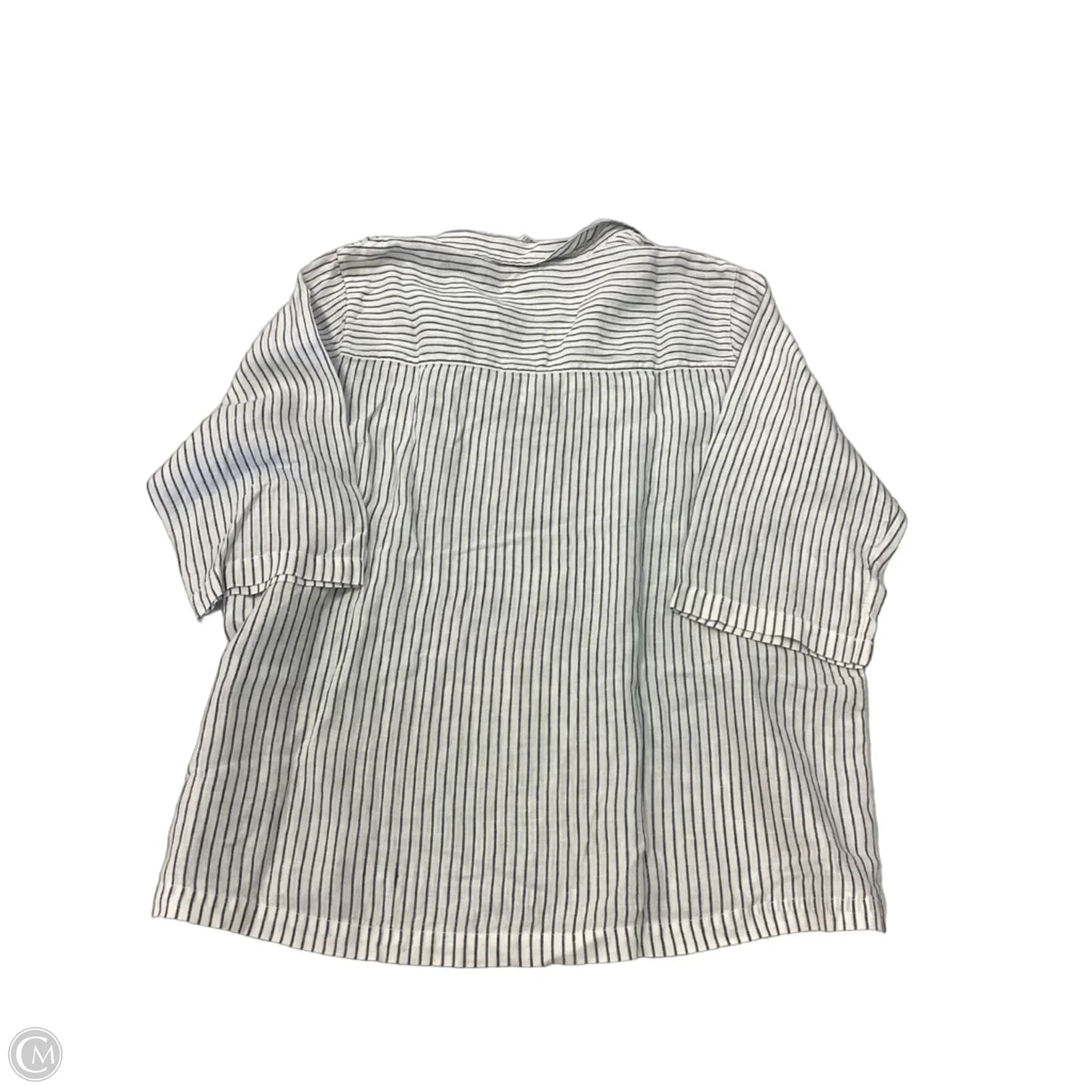 Top 3/4 Sleeve By Sigrid Olsen In Striped Pattern, Size: 1x
