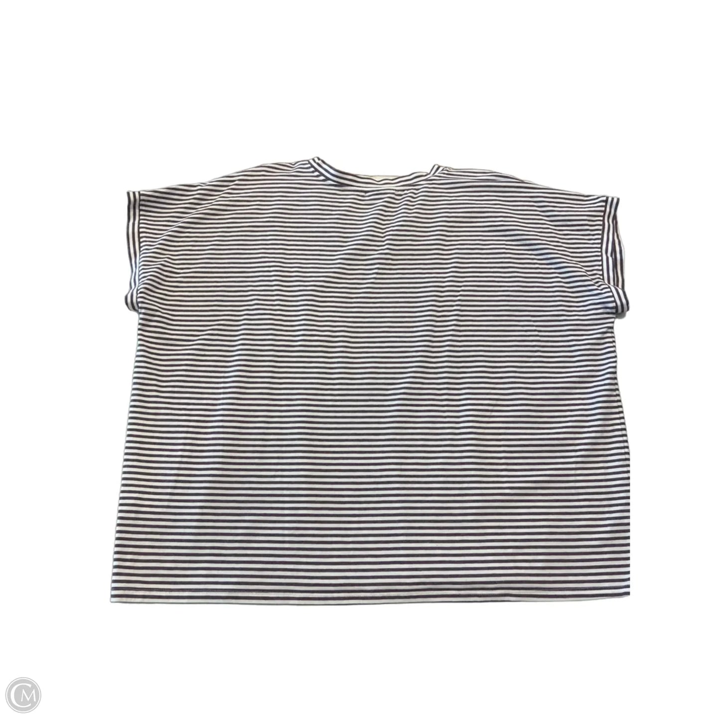 Top Short Sleeve By J. Jill In Striped Pattern, Size: L