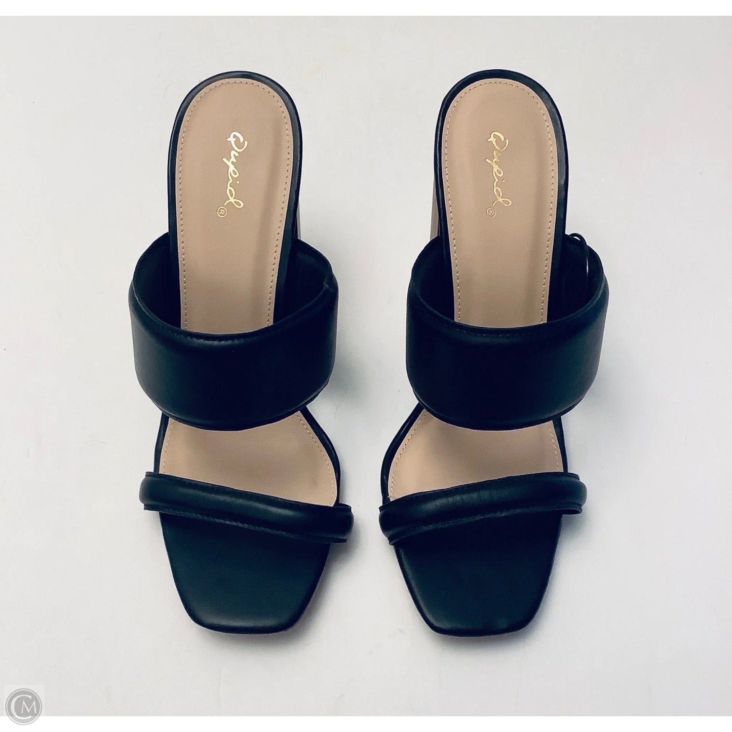 Shoes Heels Block By Qupid In Black, Size: 10