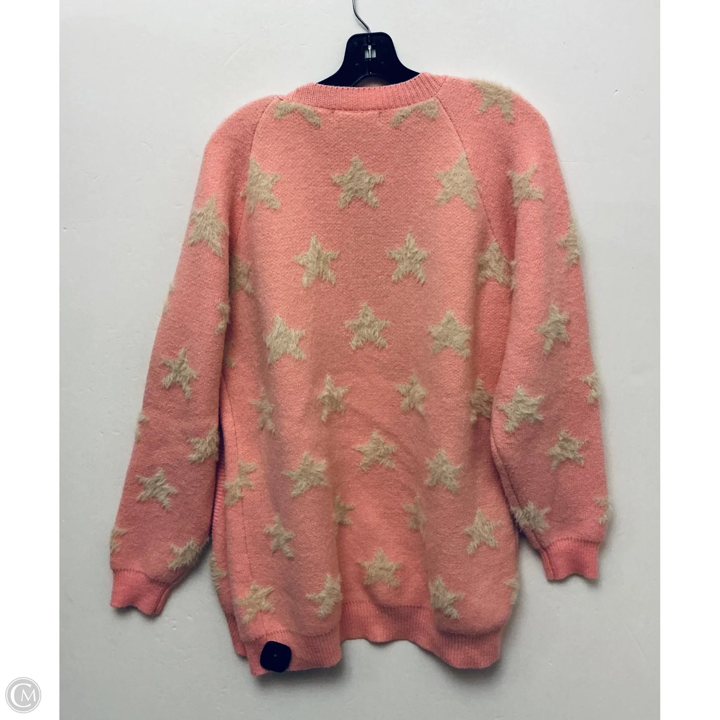 Sweater Cardigan By Clothes Mentor In Pink, Size: S