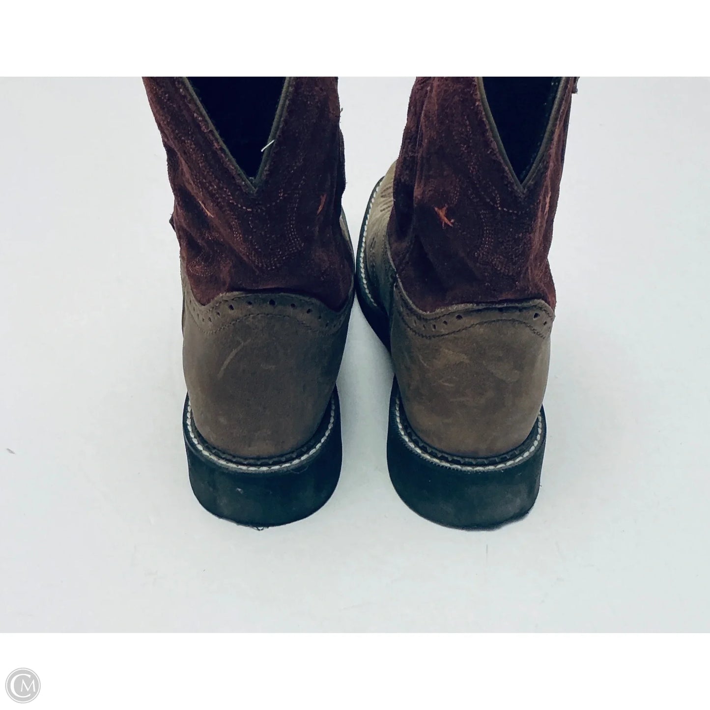 Boots Western By Justin In Brown, Size: 9