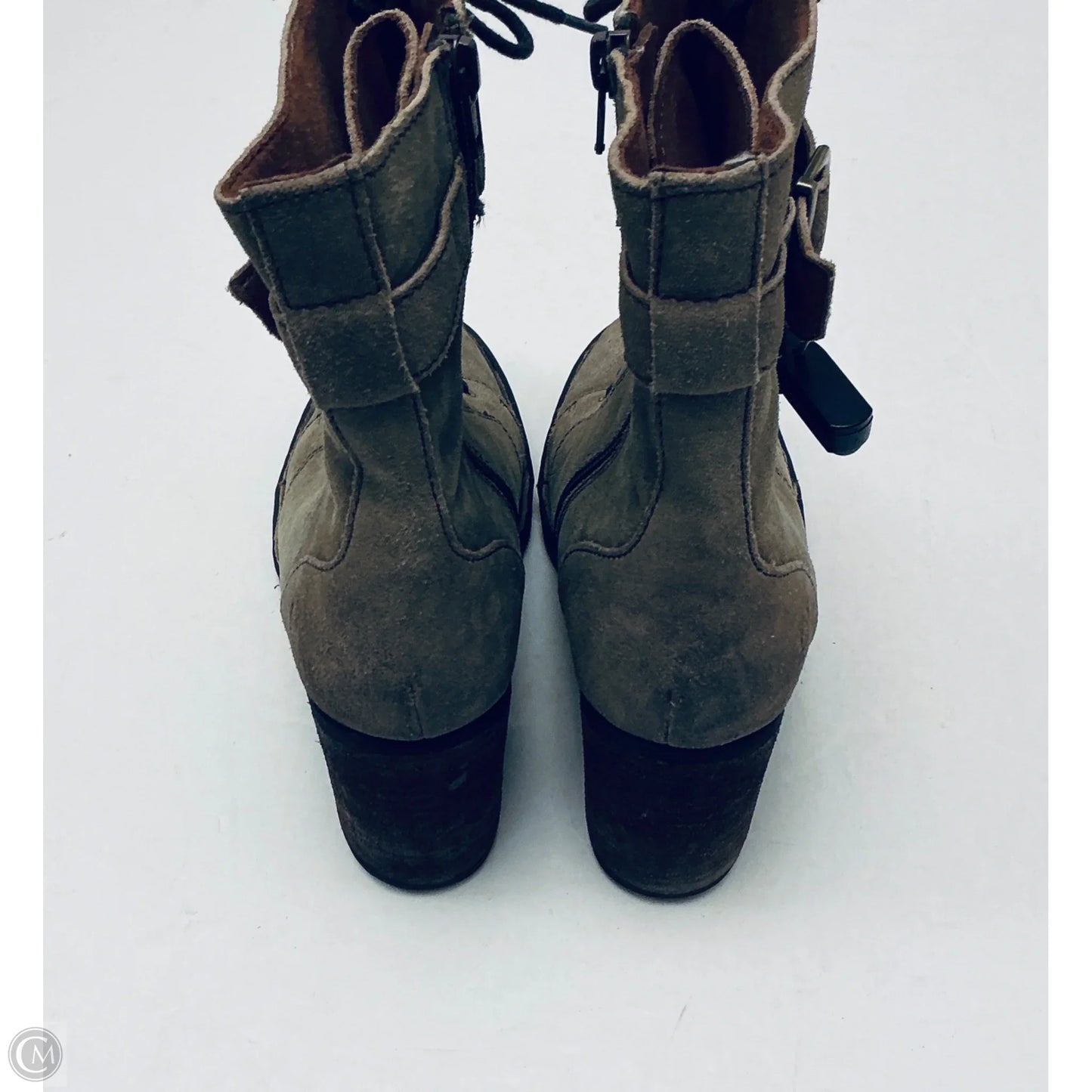 Boots Ankle Heels By Born In Brown, Size: 10