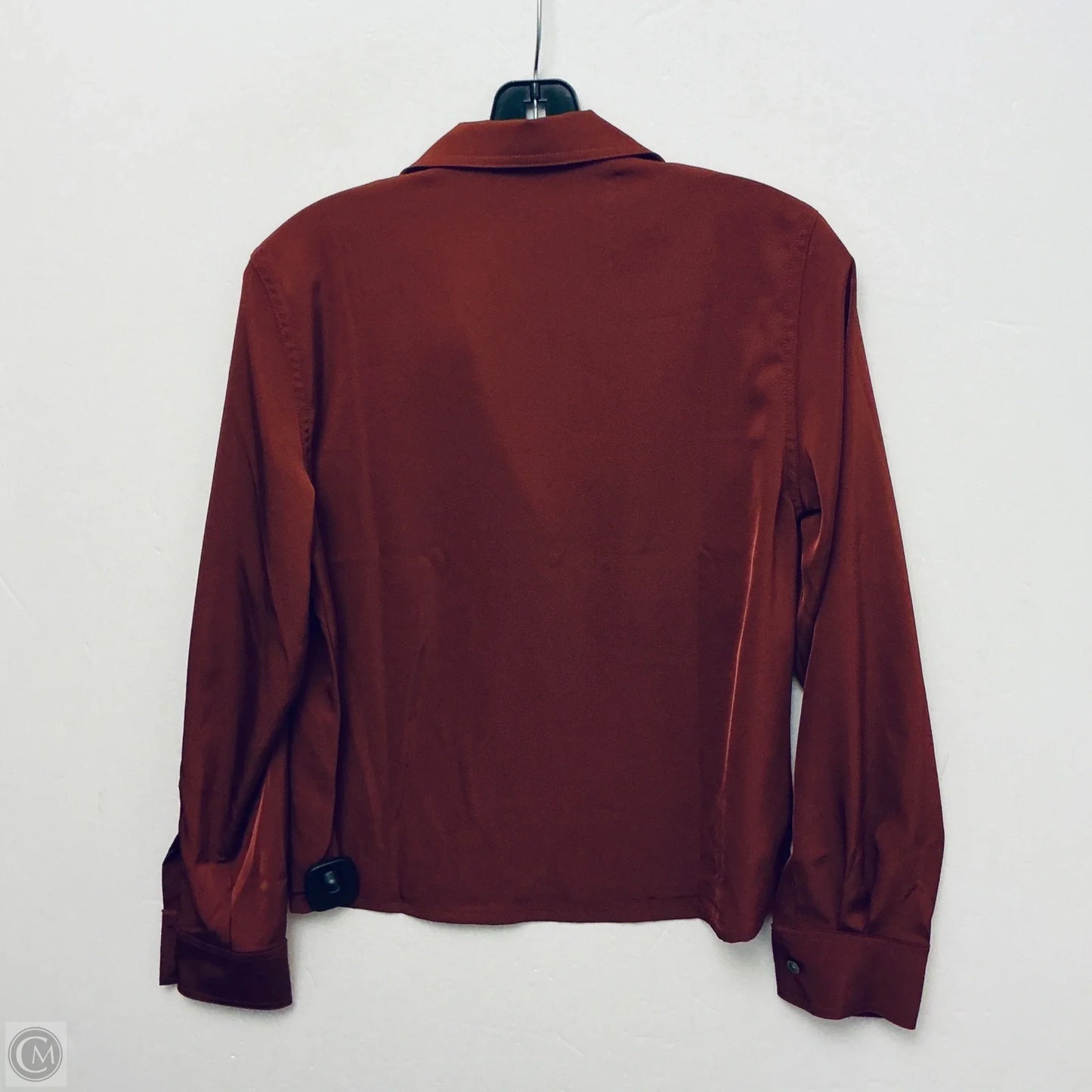Top Long Sleeve By Banana Republic In Orange, Size: S