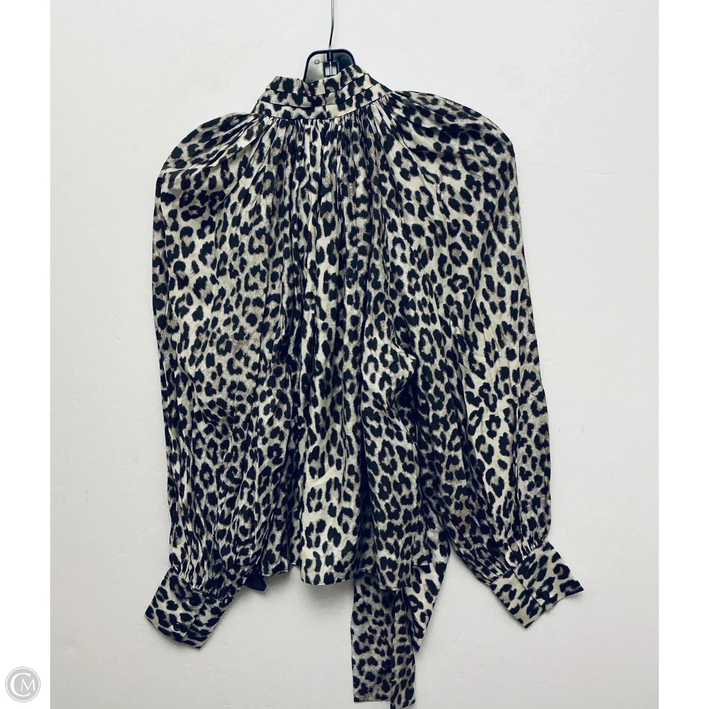 Top Long Sleeve By H&m In Animal Print, Size: Xs